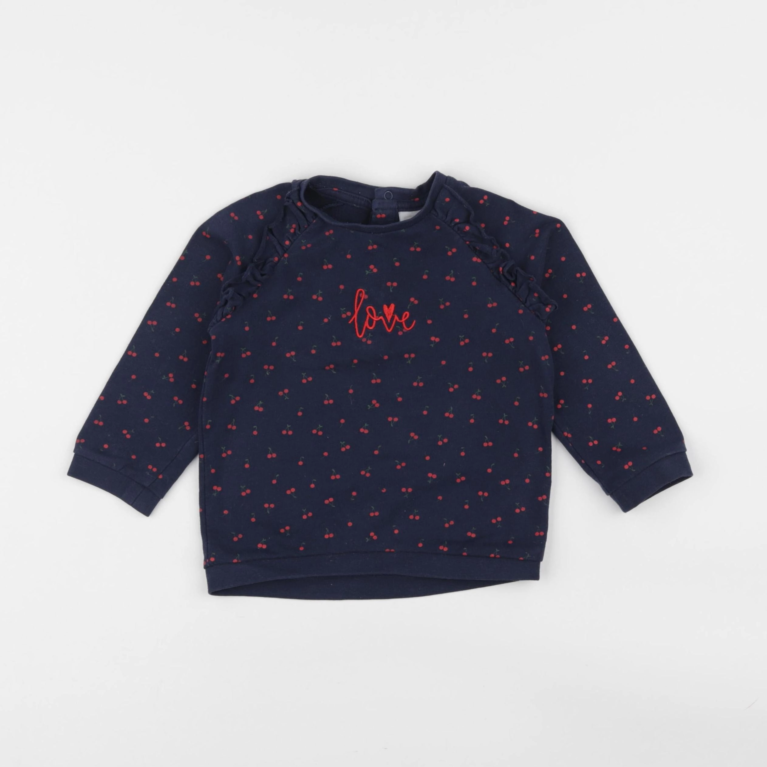 Vertbaudet - sweat bleu - 2 ans