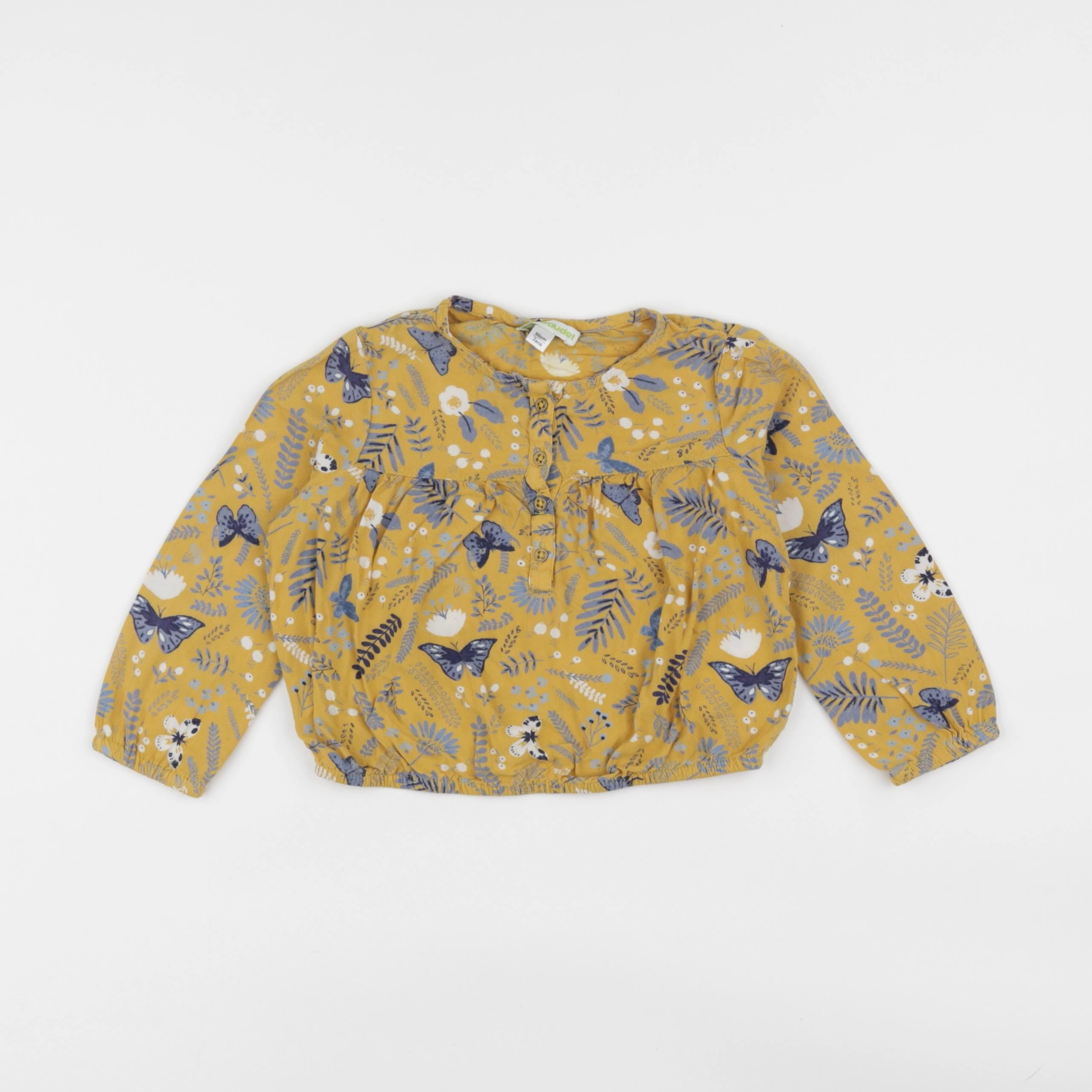 Vertbaudet - blouse jaune - 2 ans