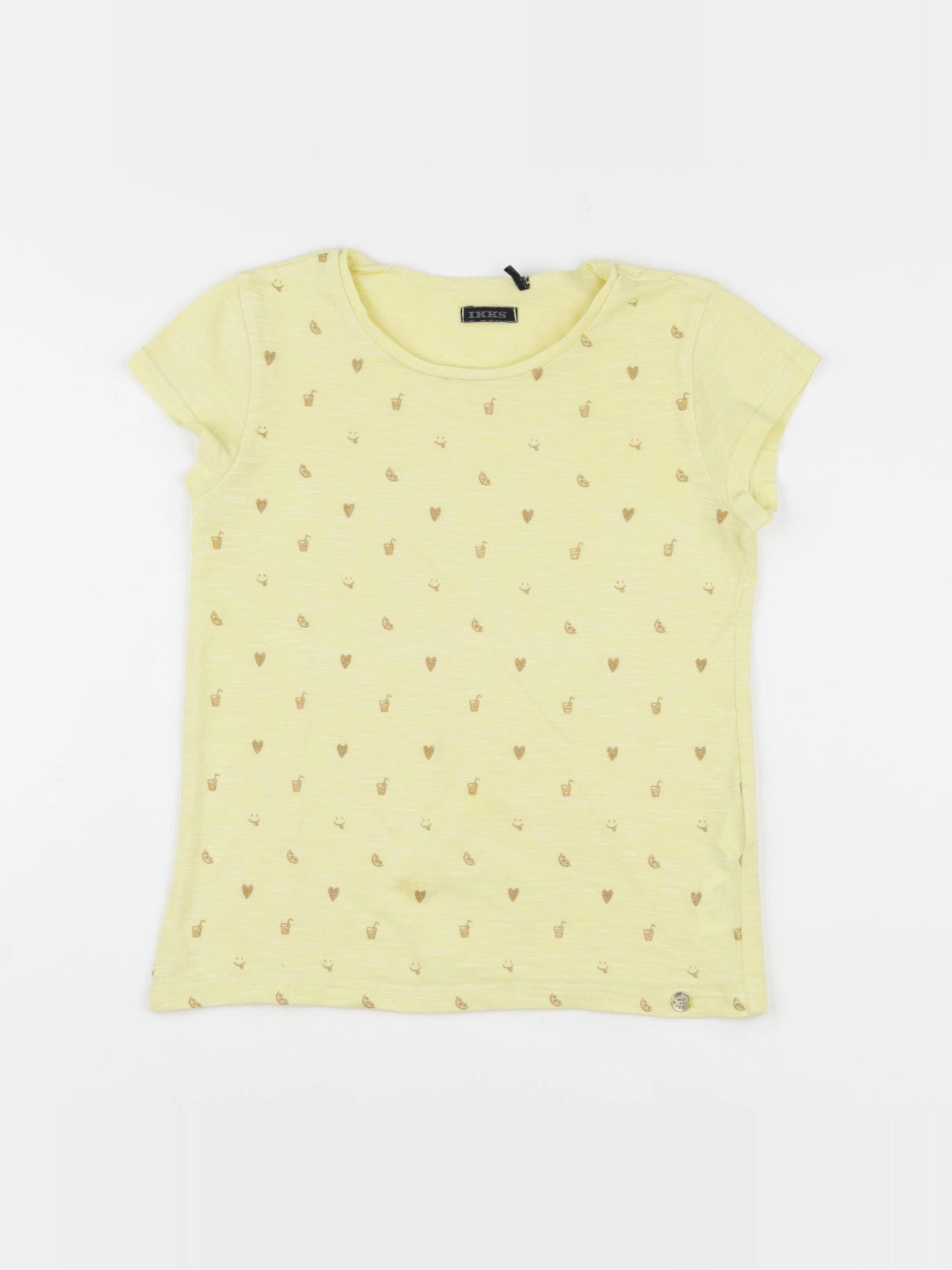 IKKS - tee-shirt jaune - 8 ans