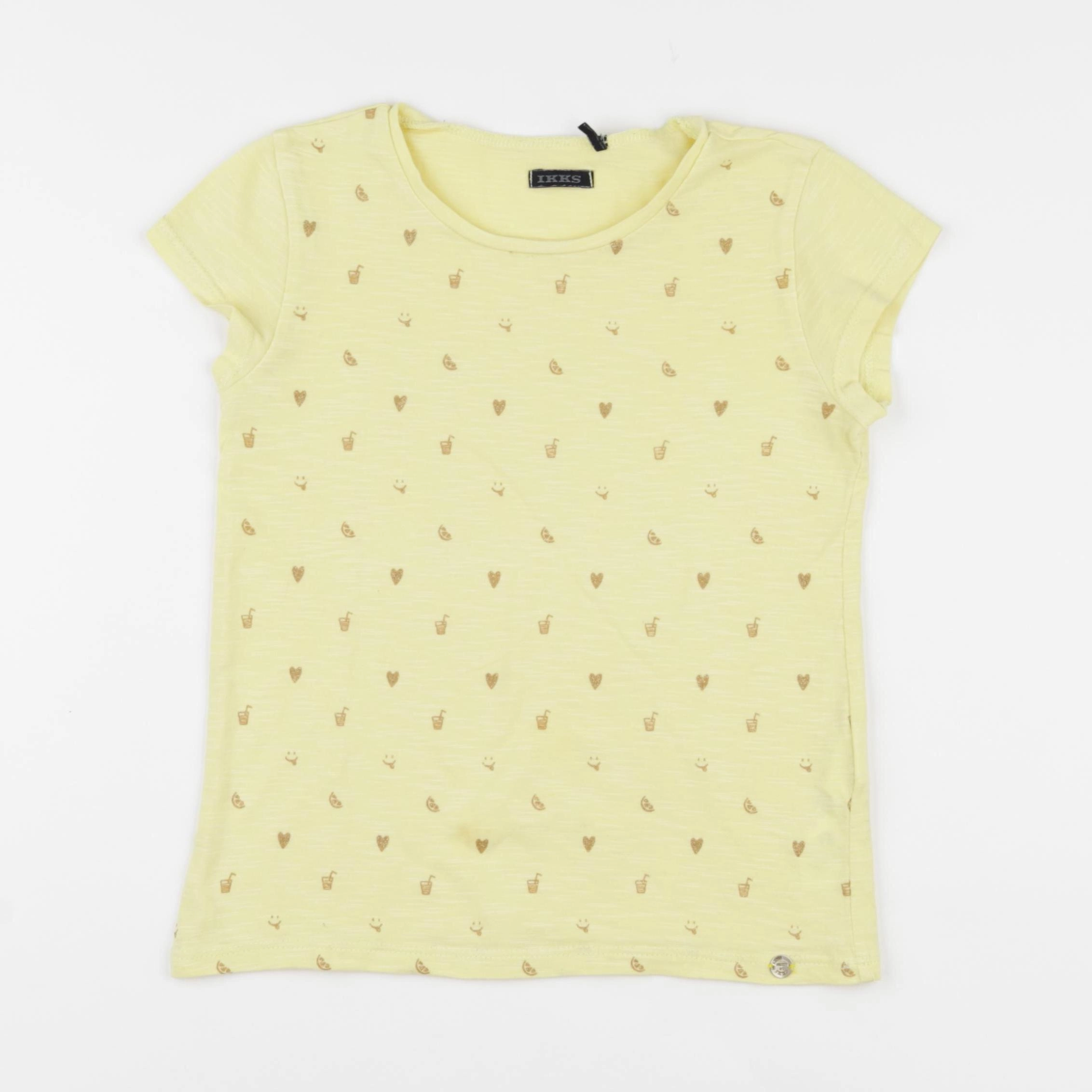 IKKS - tee-shirt jaune - 8 ans
