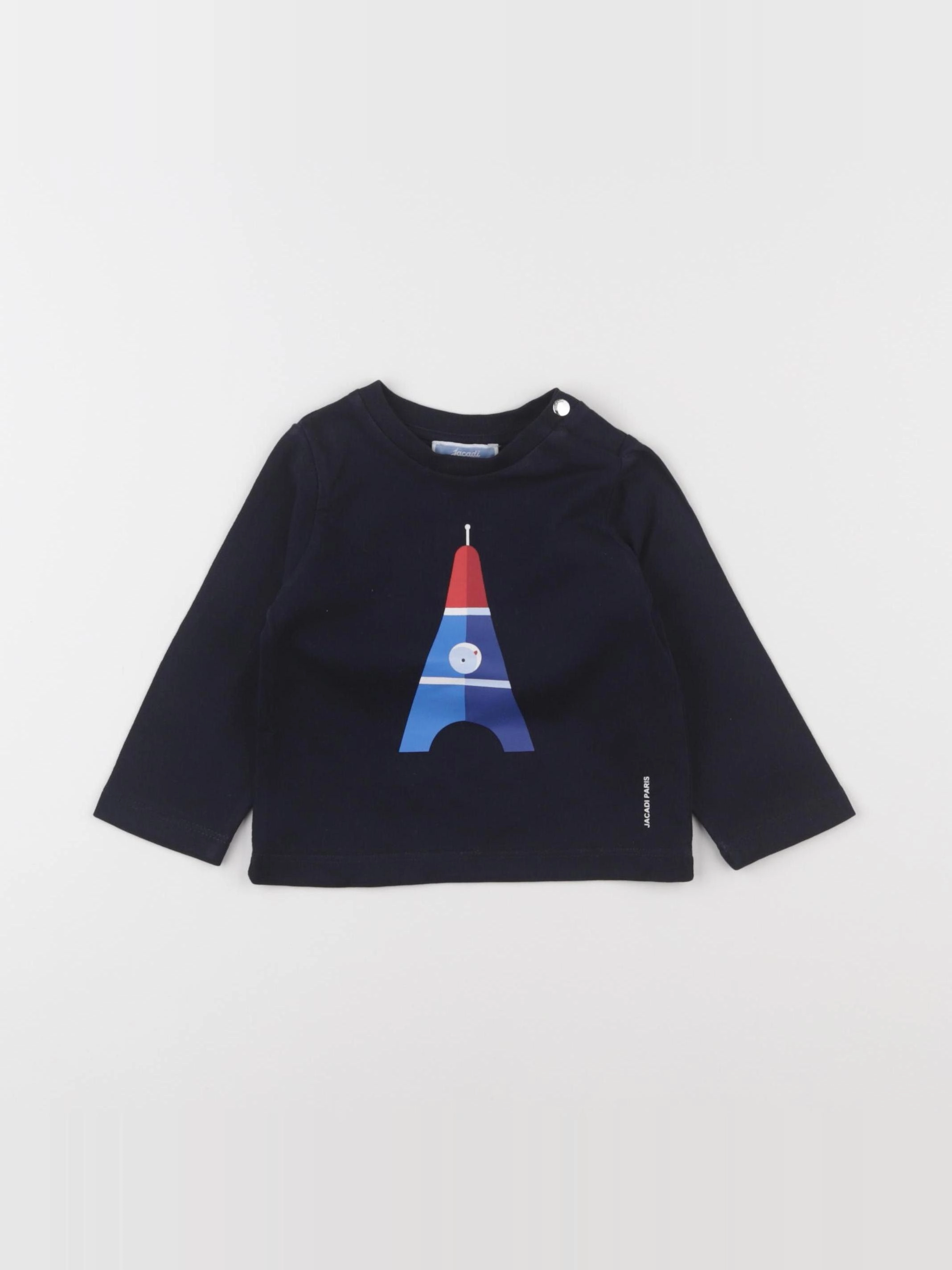 Jacadi - tee-shirt bleu - 12 mois