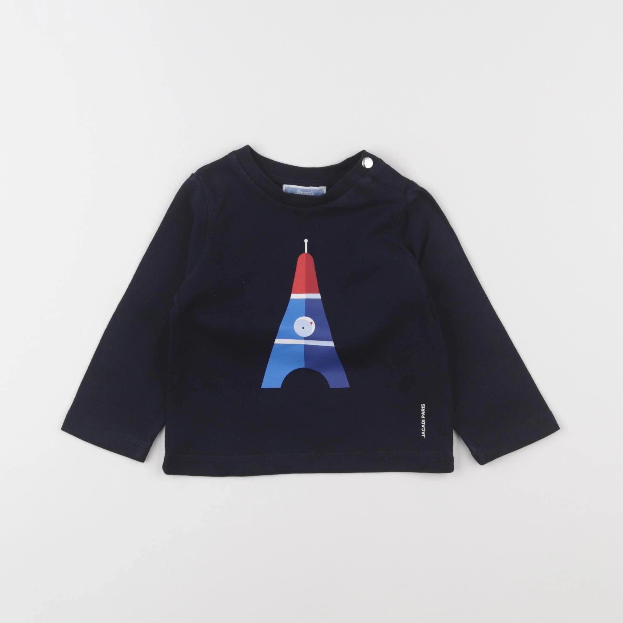 Jacadi - tee-shirt bleu - 12 mois