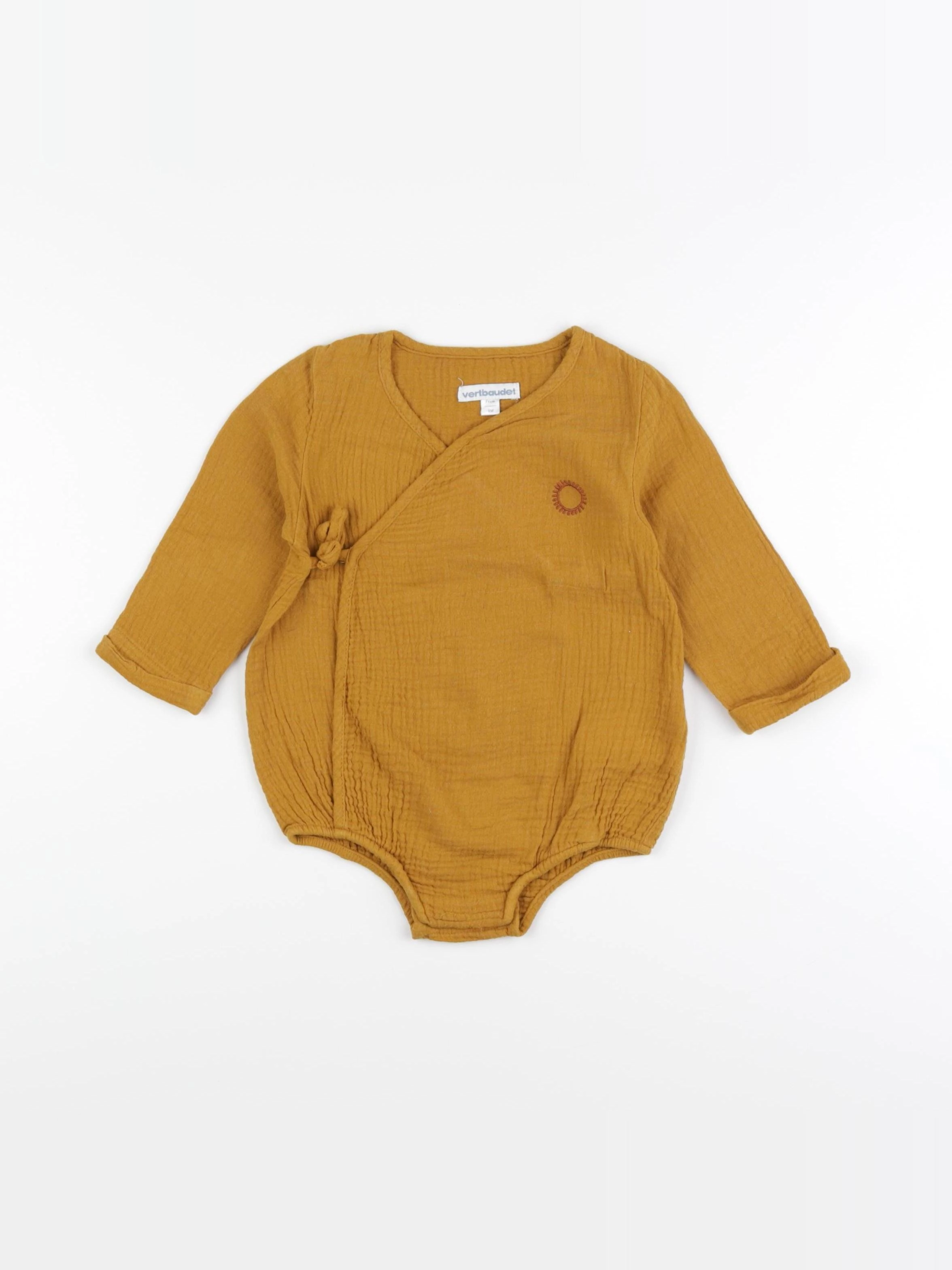 Vertbaudet - combinaison jaune - 9 mois