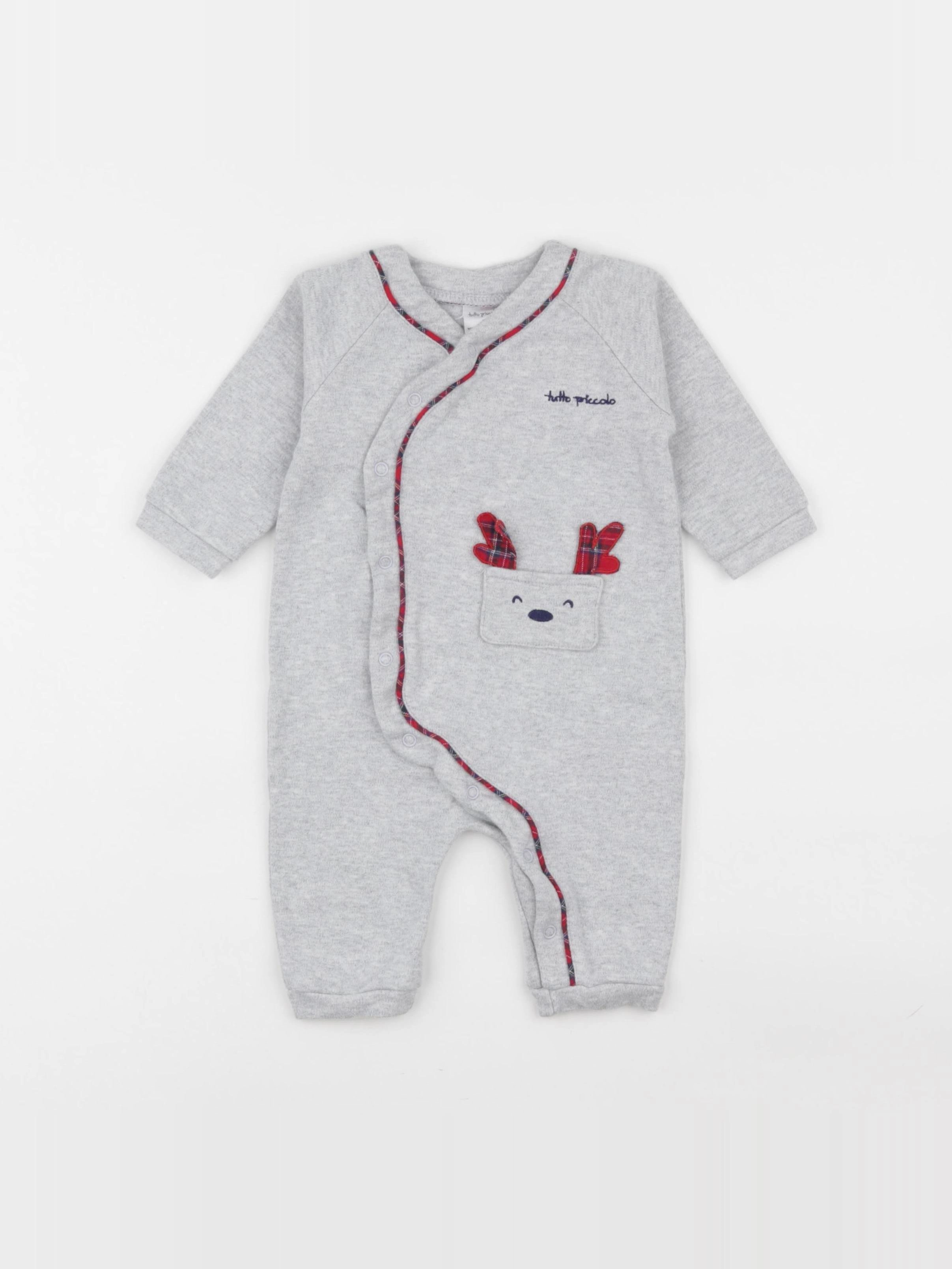 Tutto Piccolo - pyjama coton gris - 6 mois