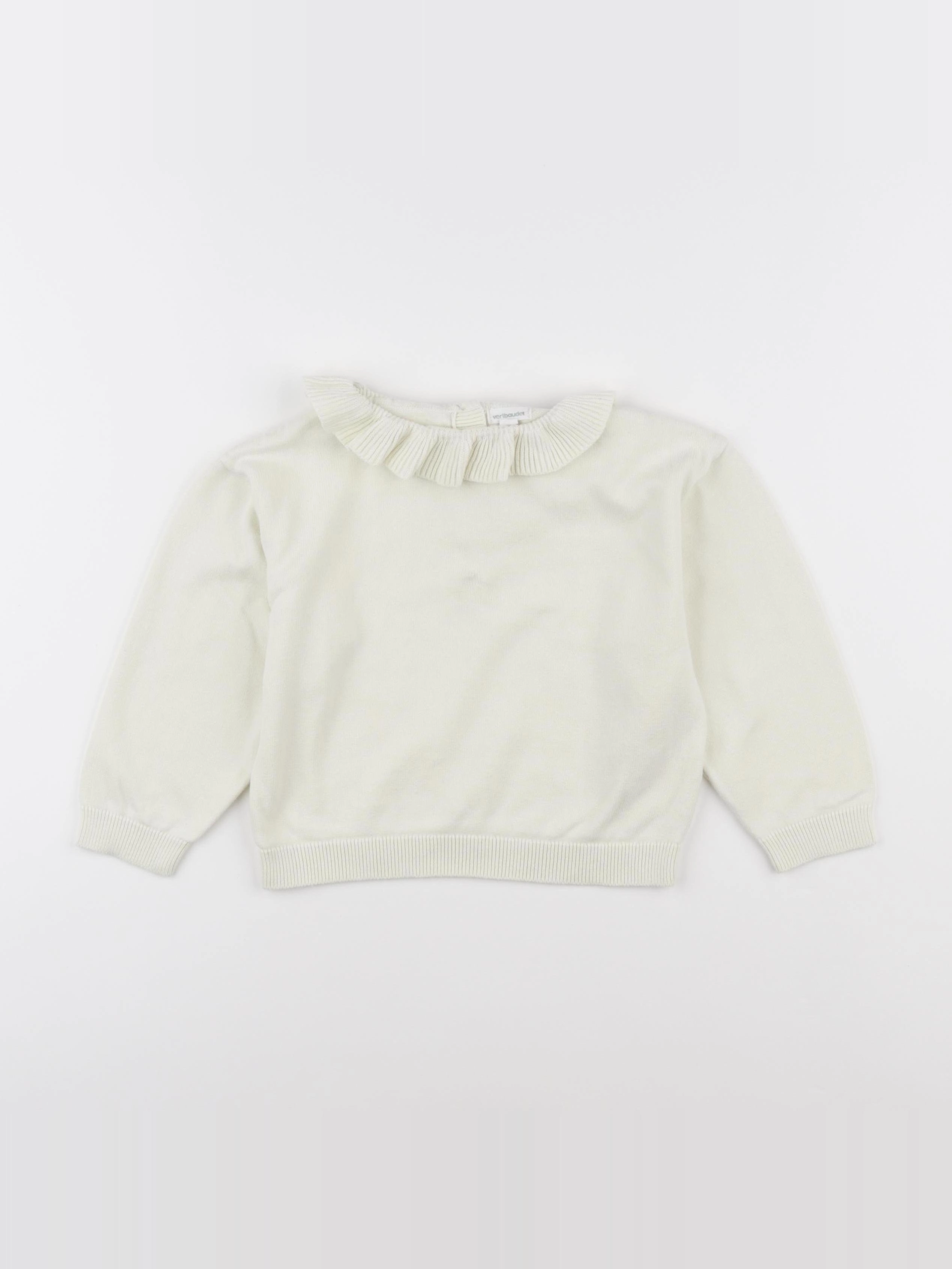 Vertbaudet - pull jaune - 24 mois