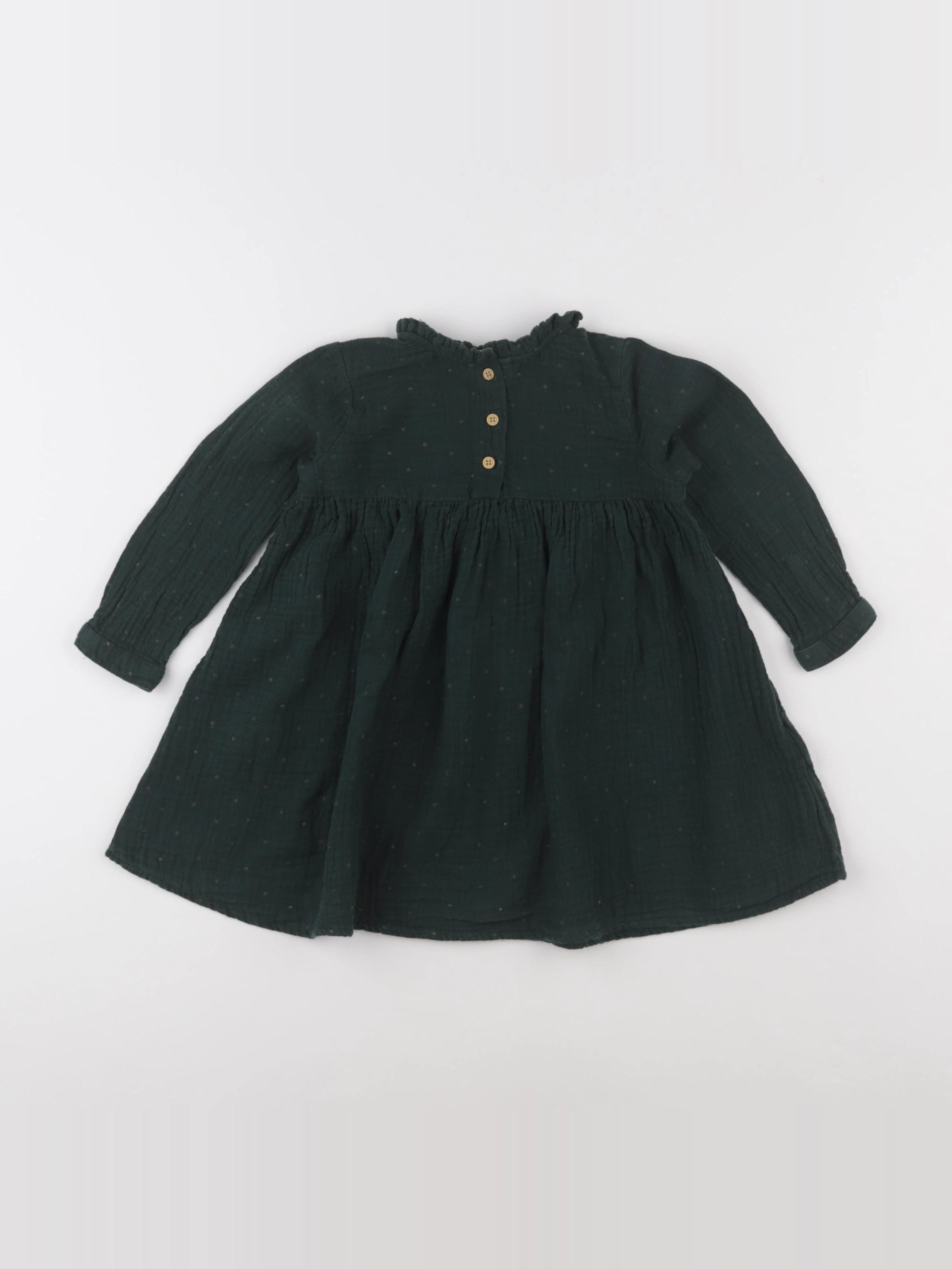 Vertbaudet - robe vert - 3 ans
