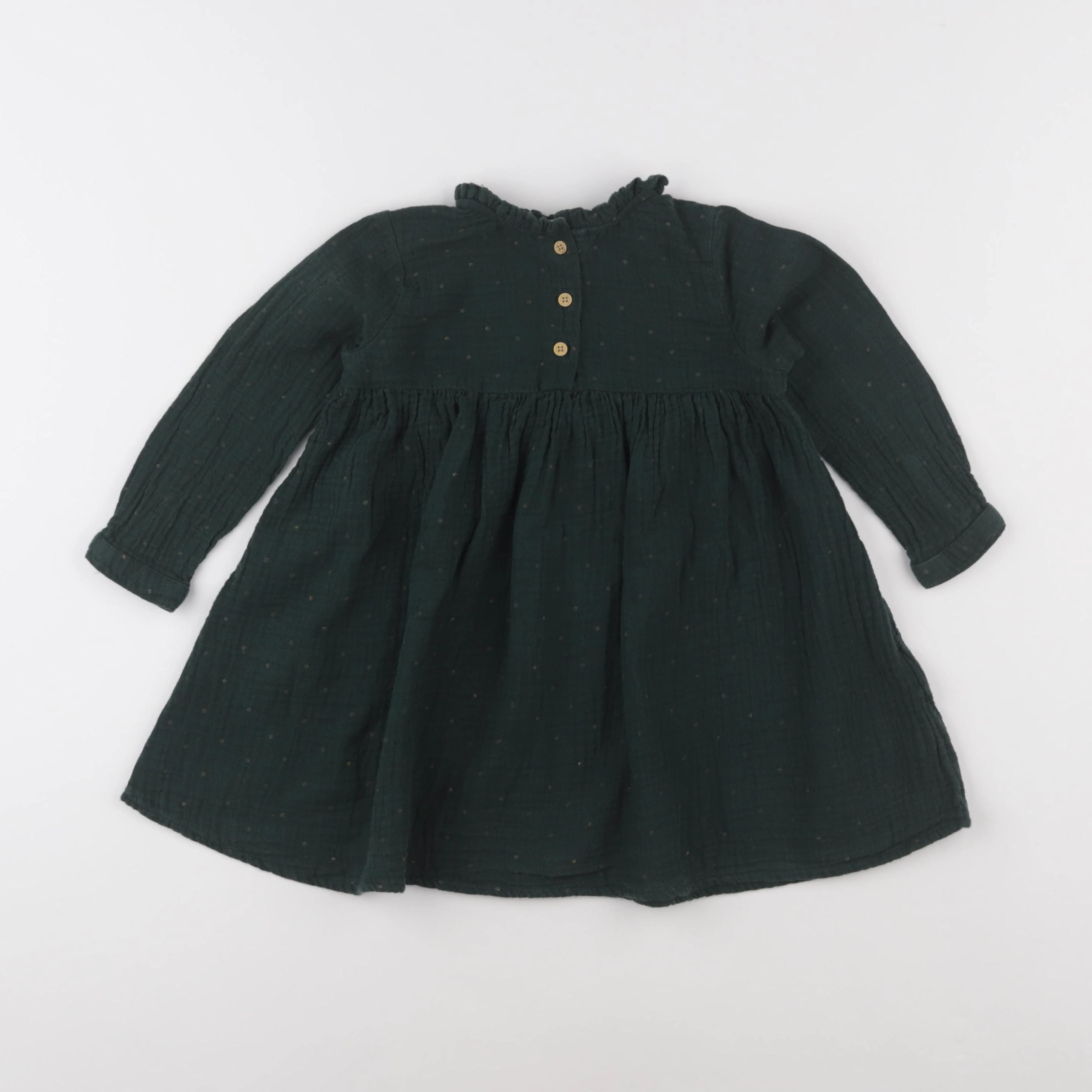 Vertbaudet - robe vert - 3 ans