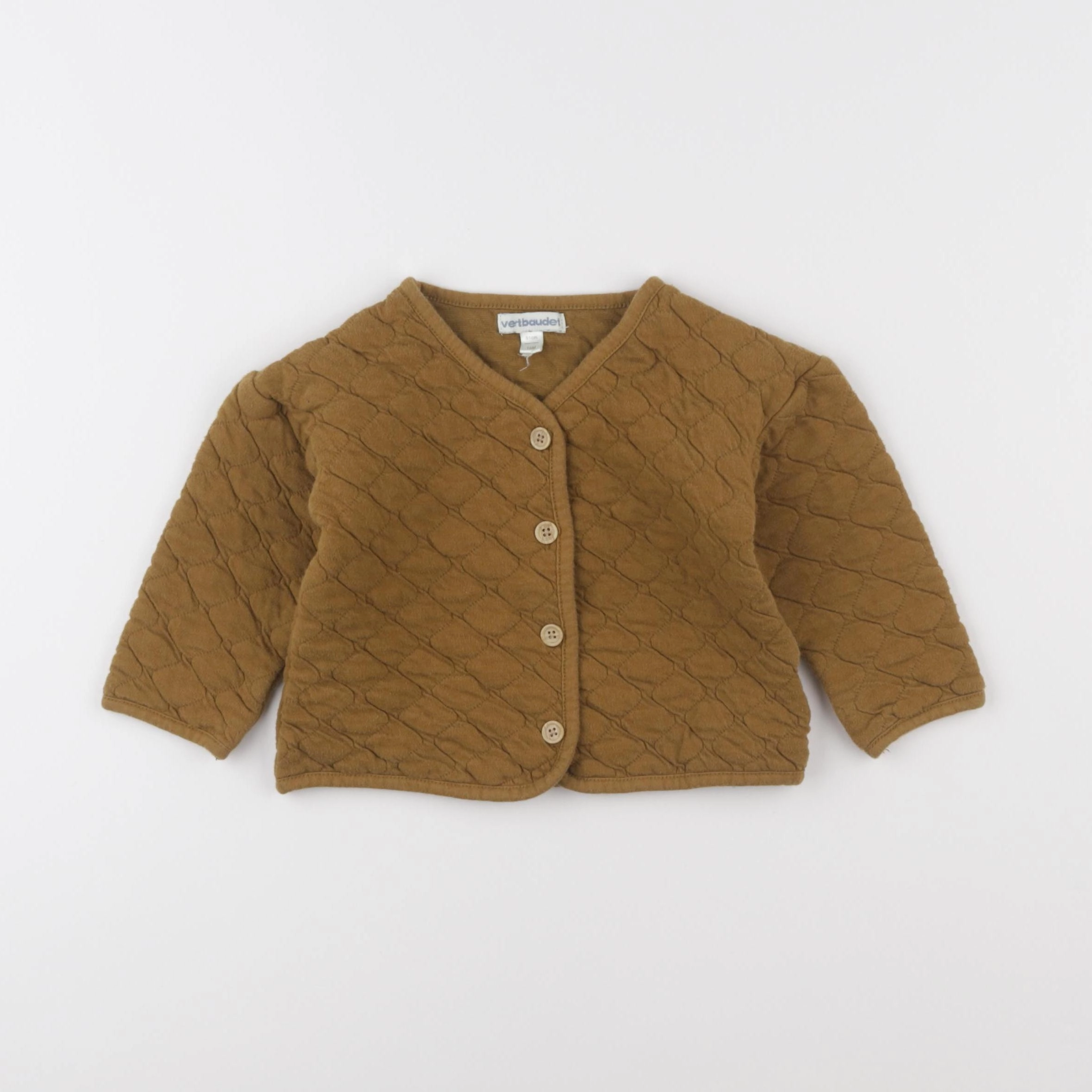 Vertbaudet - gilet marron - 18 mois