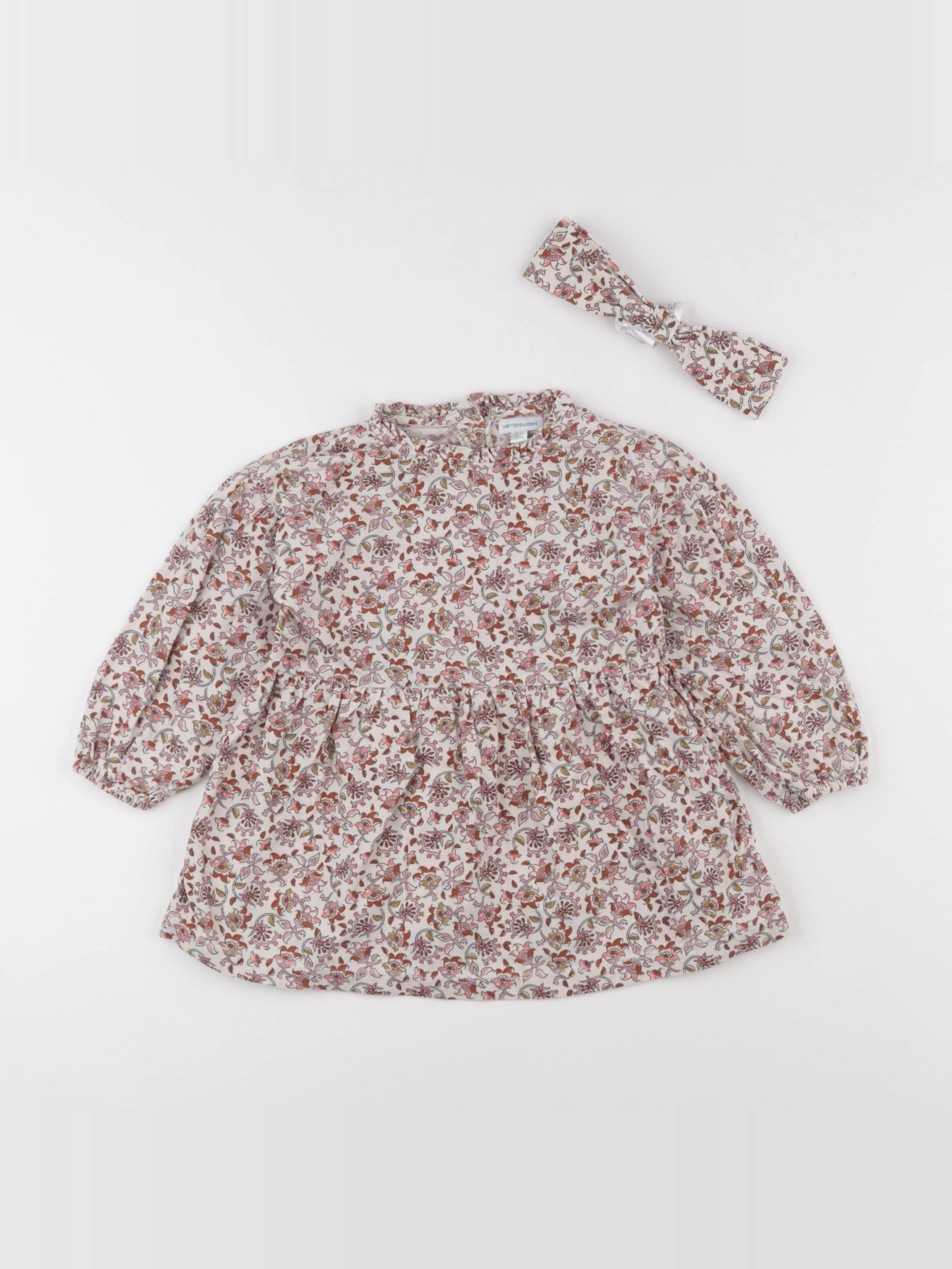Vertbaudet - ensemble beige - 36 mois