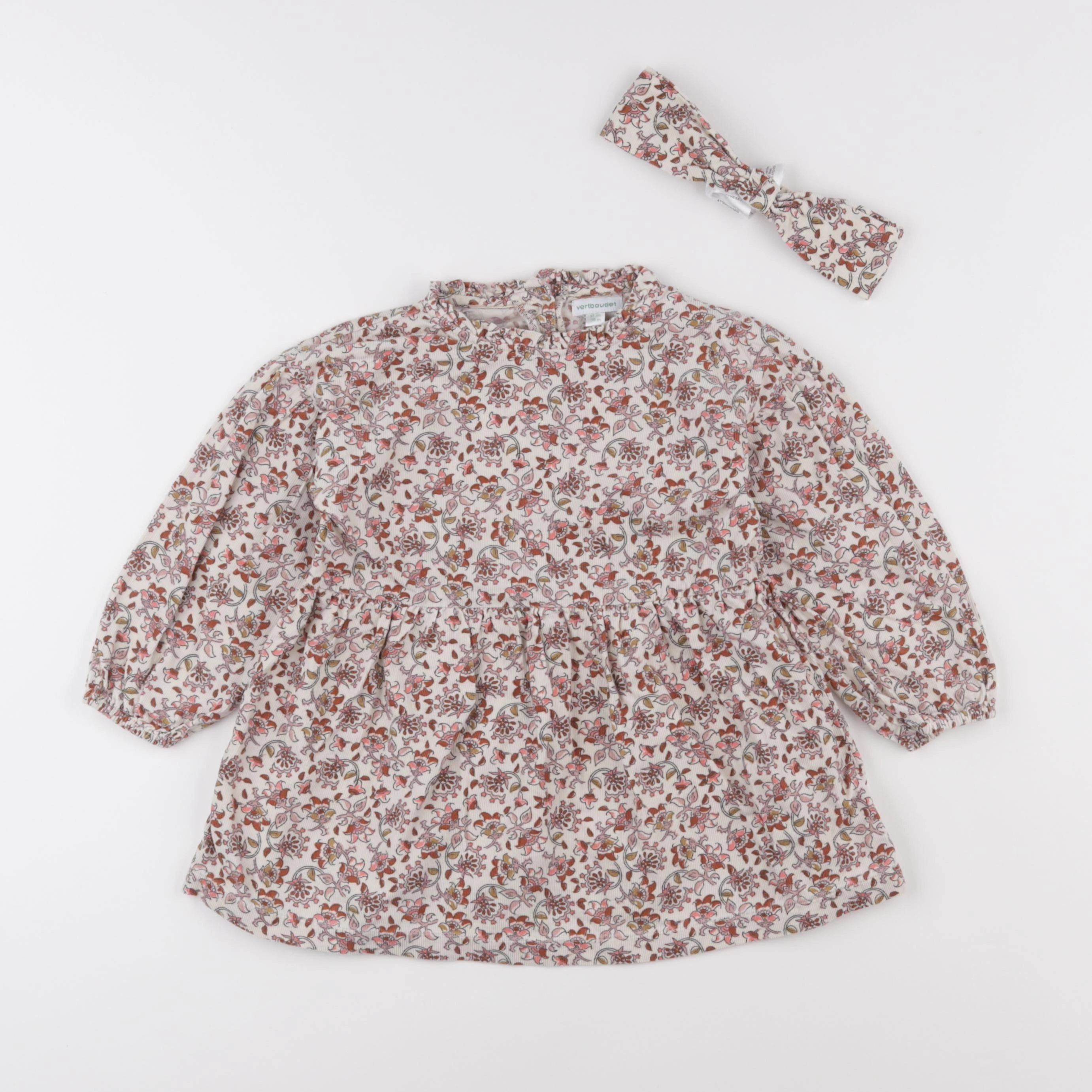 Vertbaudet - ensemble beige - 36 mois