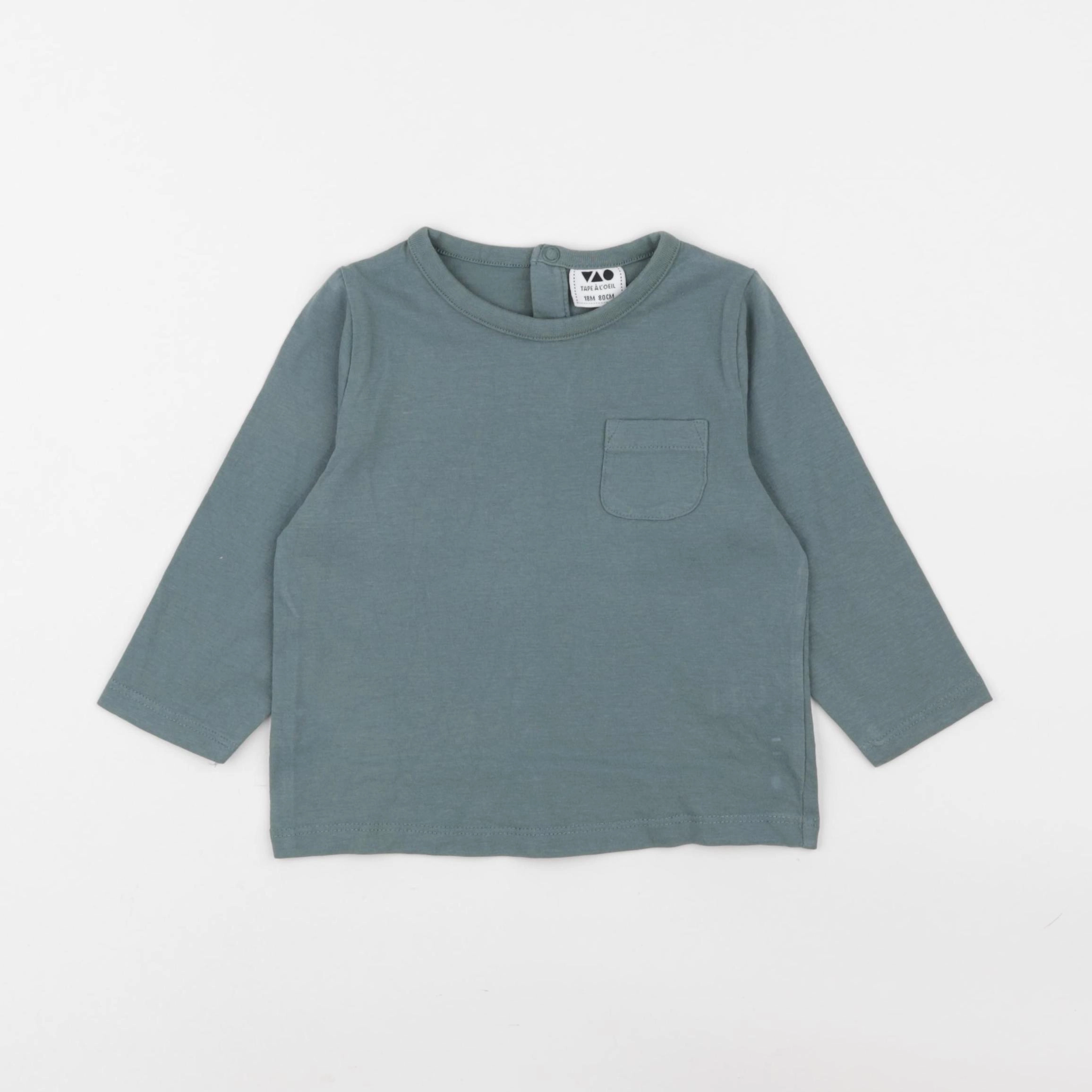 Tape à l'oeil - tee-shirt bleu - 18 mois