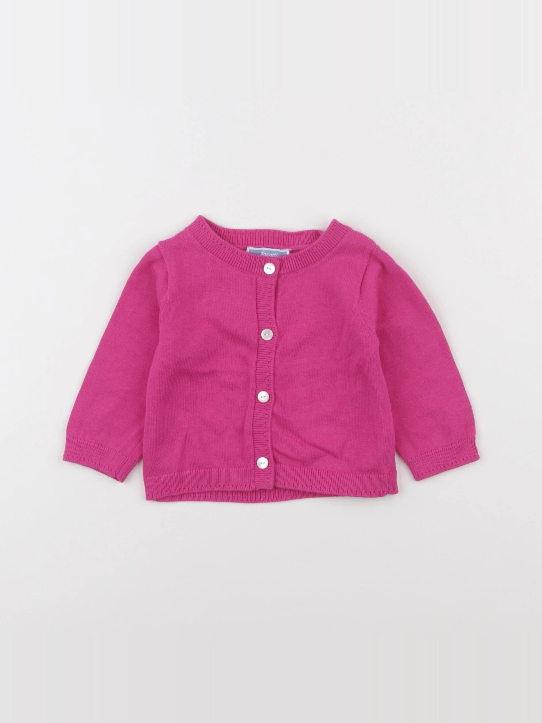 Jacadi - gilet rose - 6 mois