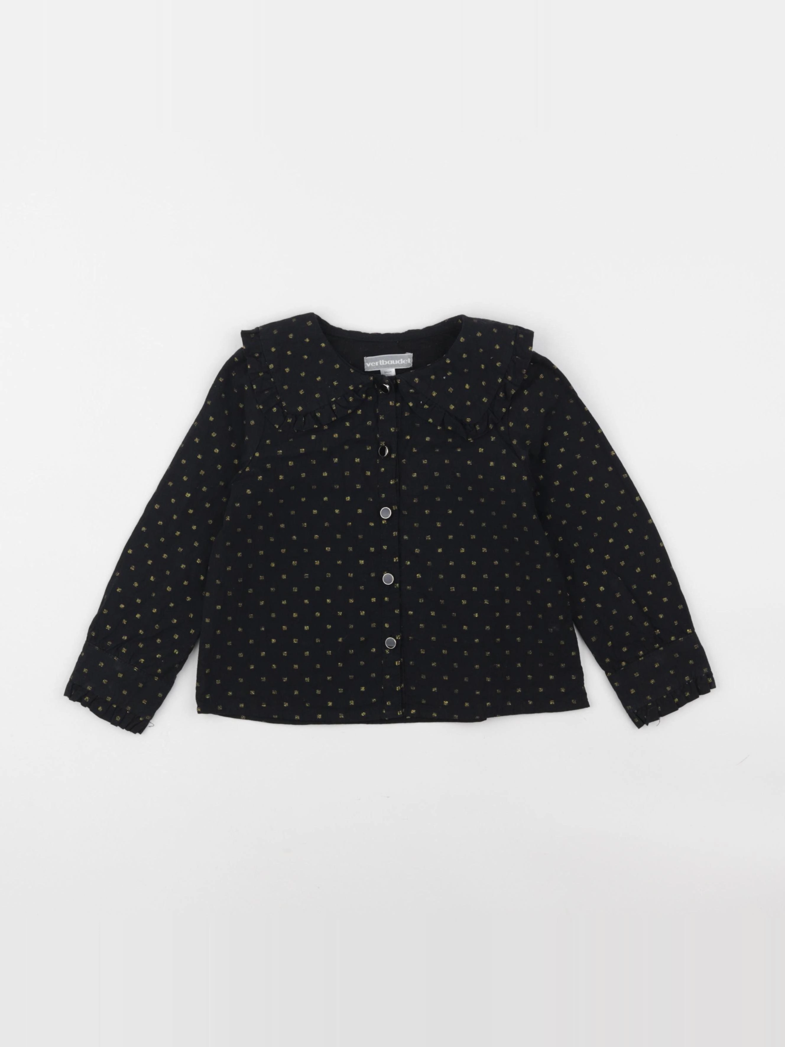 Vertbaudet - blouse noir, or - 3 ans