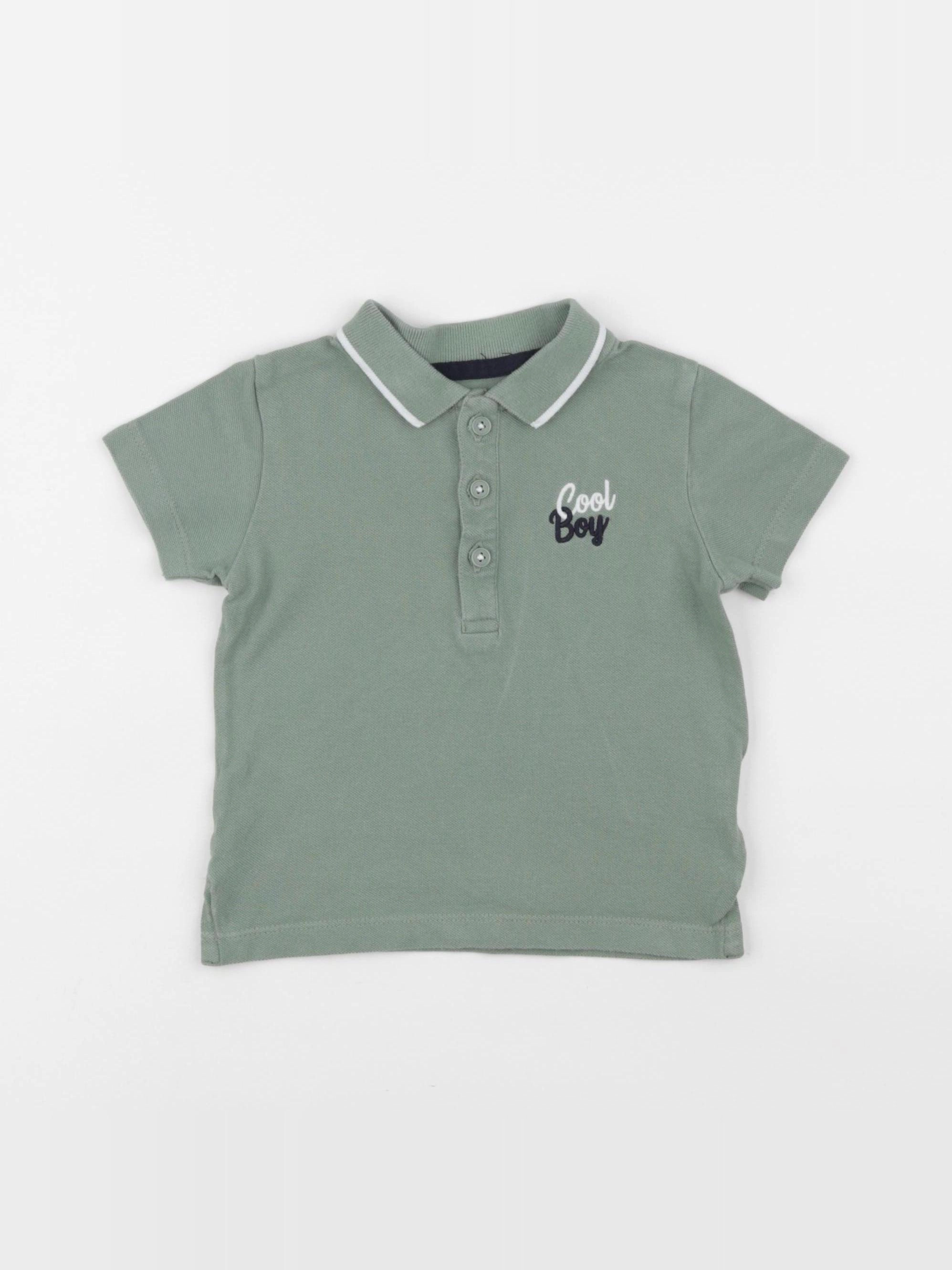 Boutchou - polo vert - 24 mois