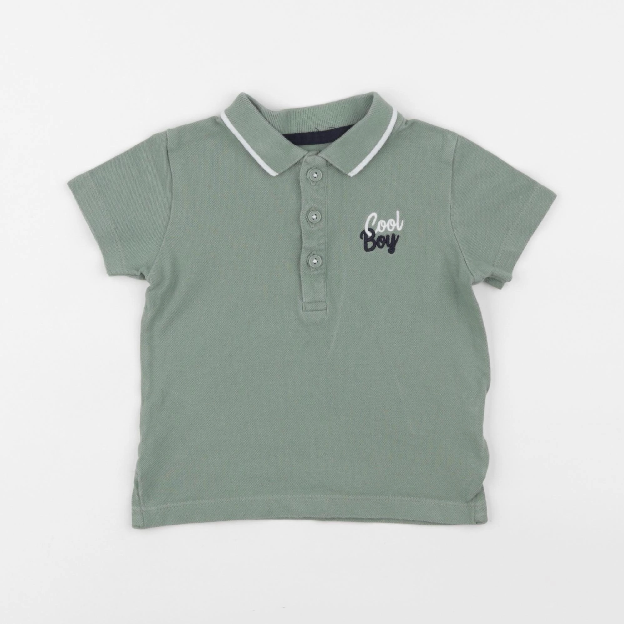 Boutchou - polo vert - 24 mois