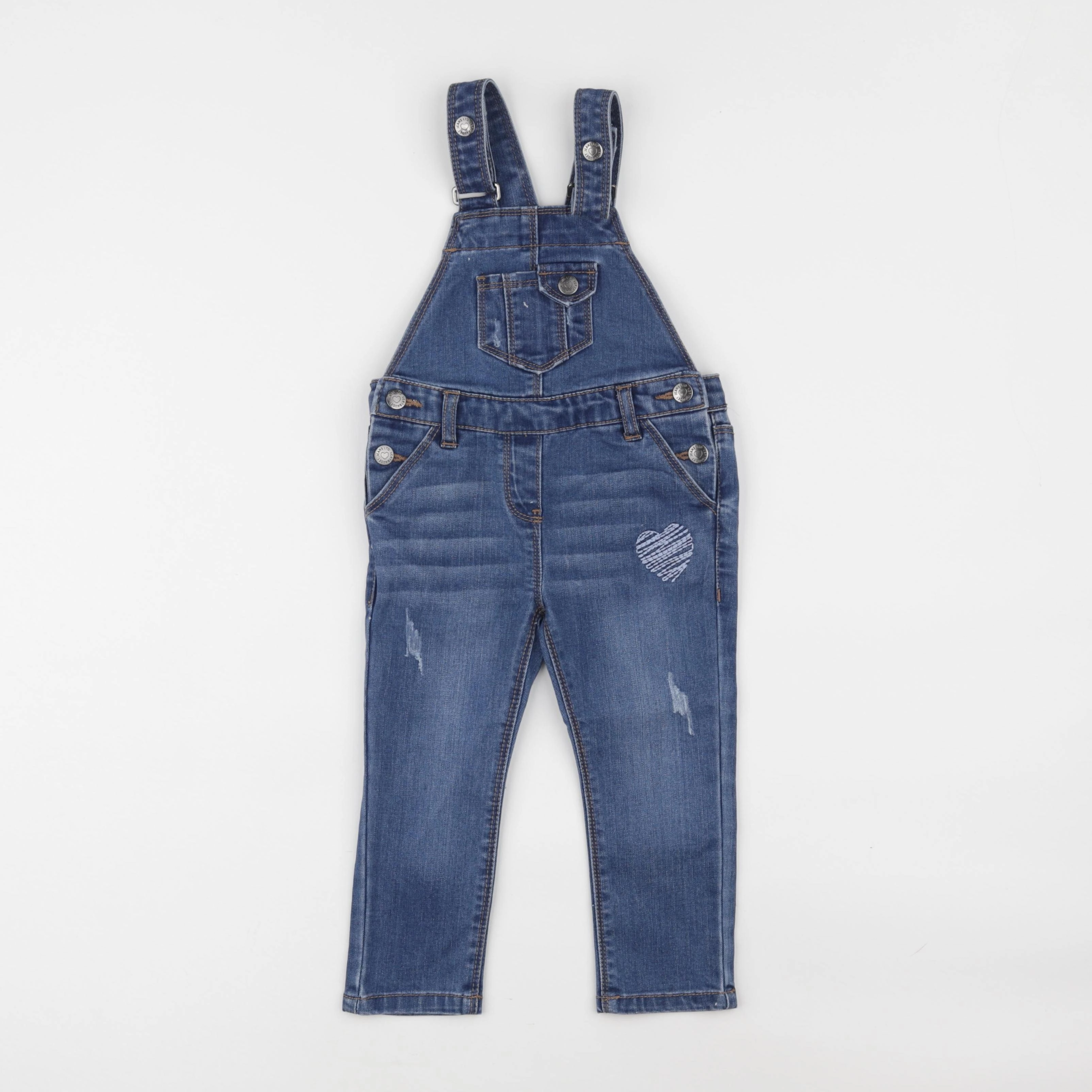 Vertbaudet - salopette bleu - 2 ans