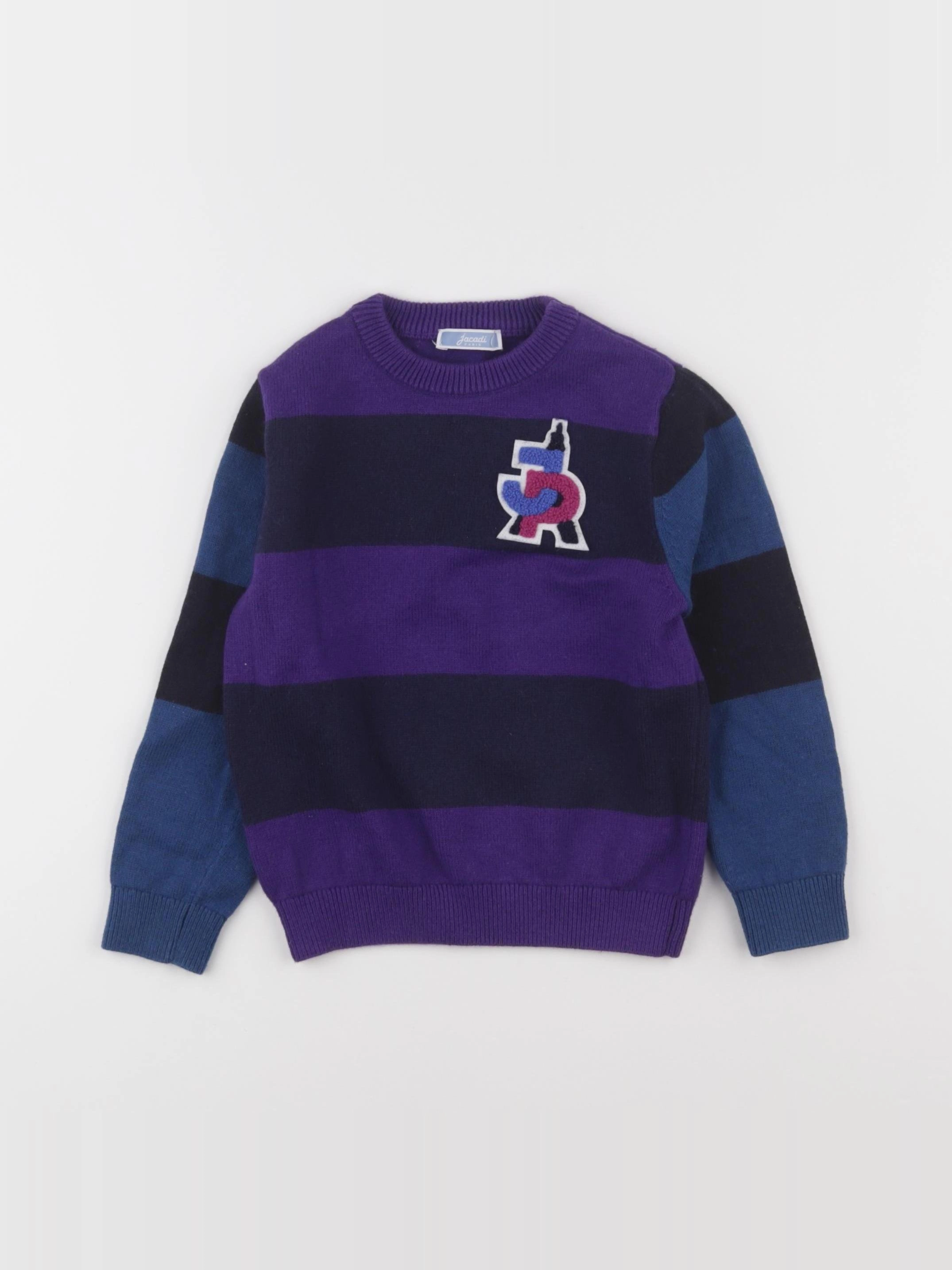 Jacadi - pull violet, bleu - 36 mois