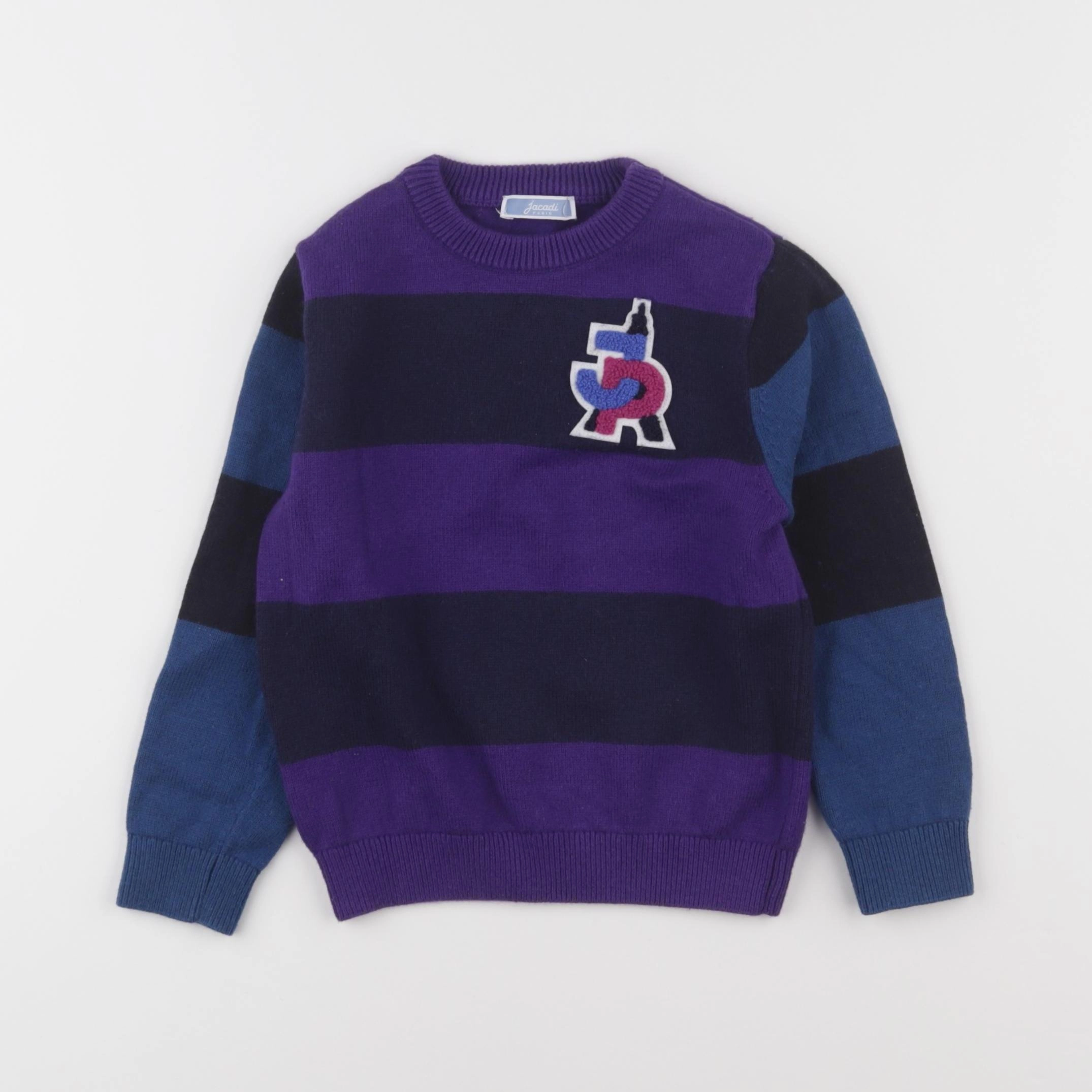 Jacadi - pull violet, bleu - 36 mois