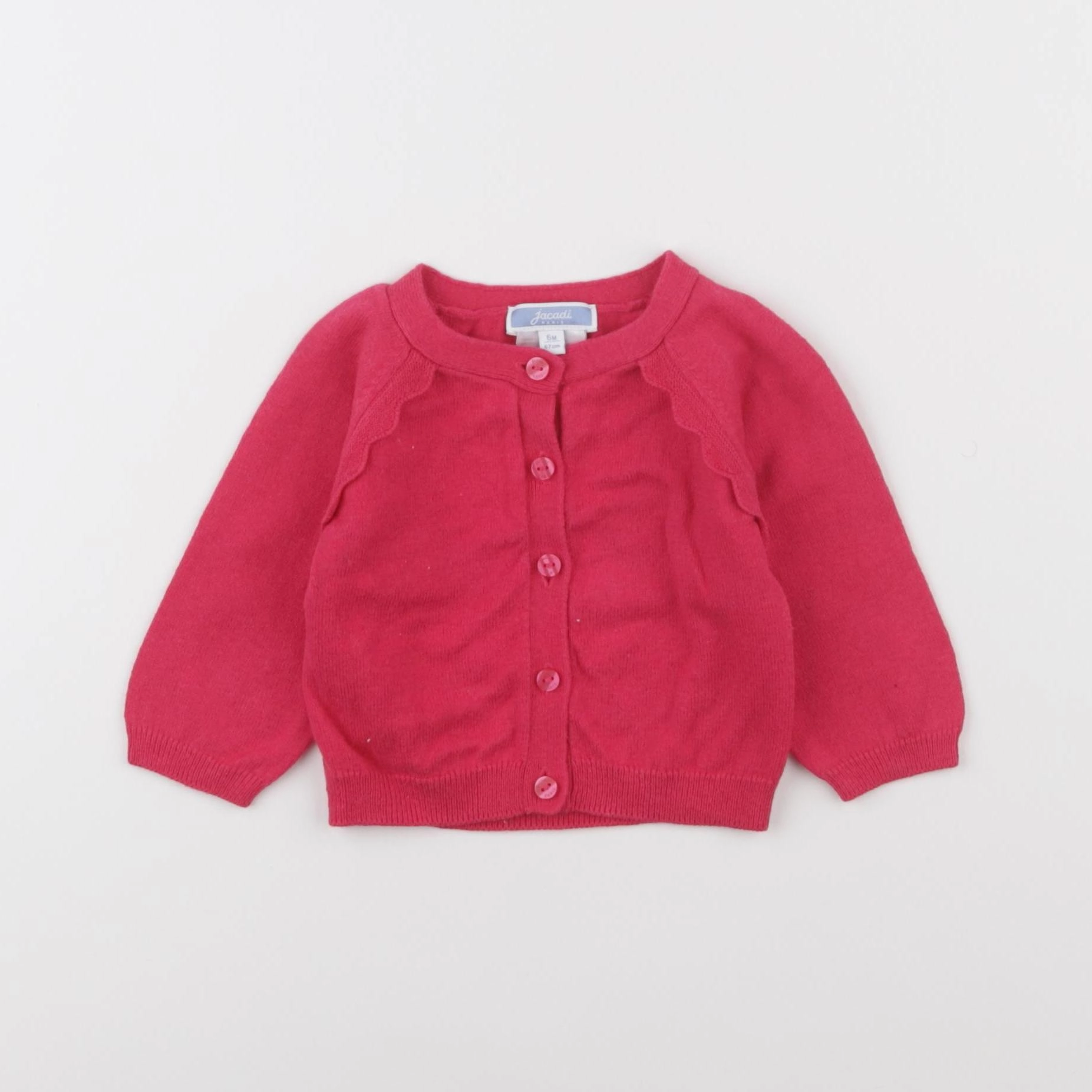 Jacadi - gilet rose - 6 mois