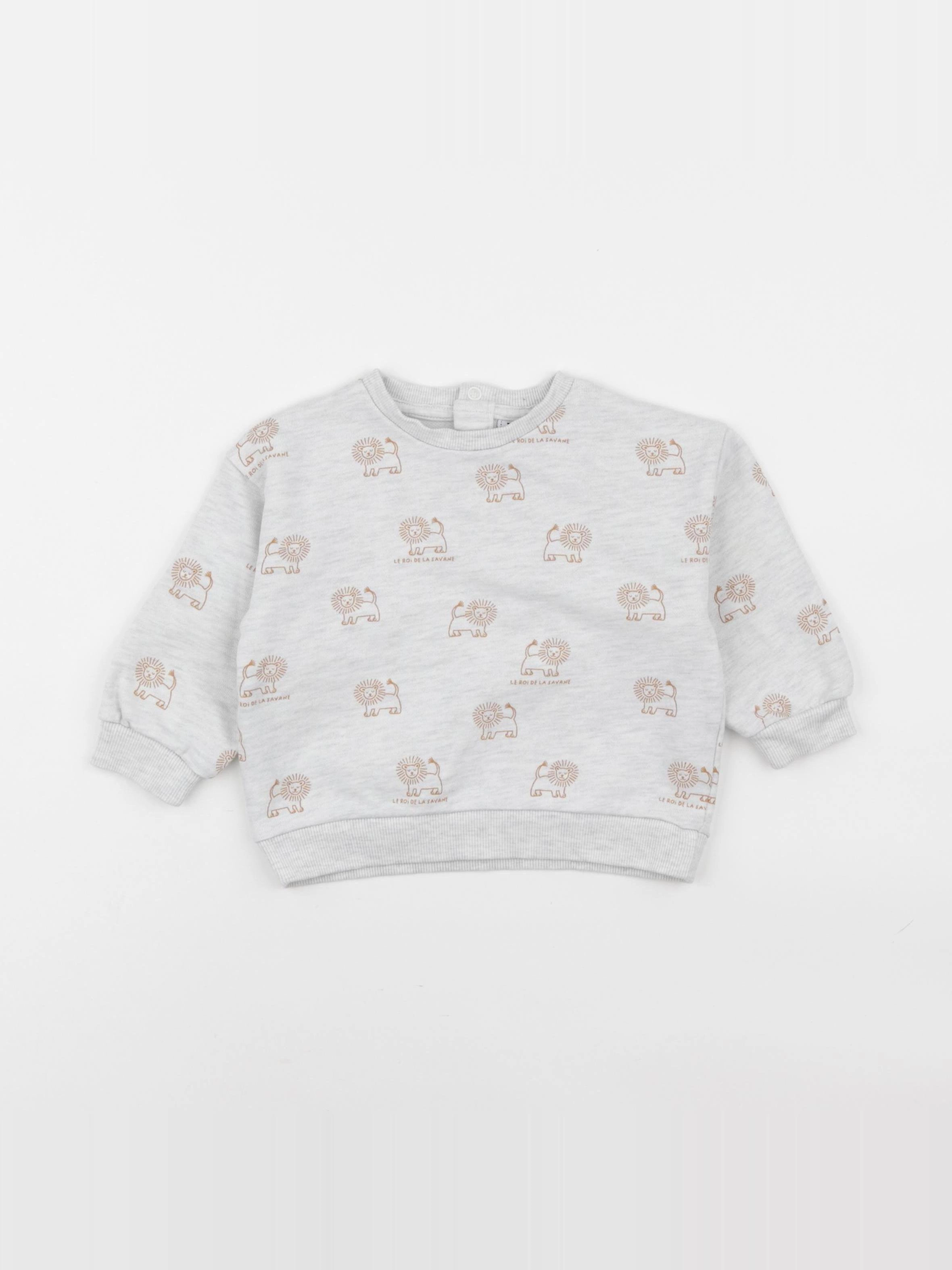Tape à l'oeil - sweat gris - 18 mois