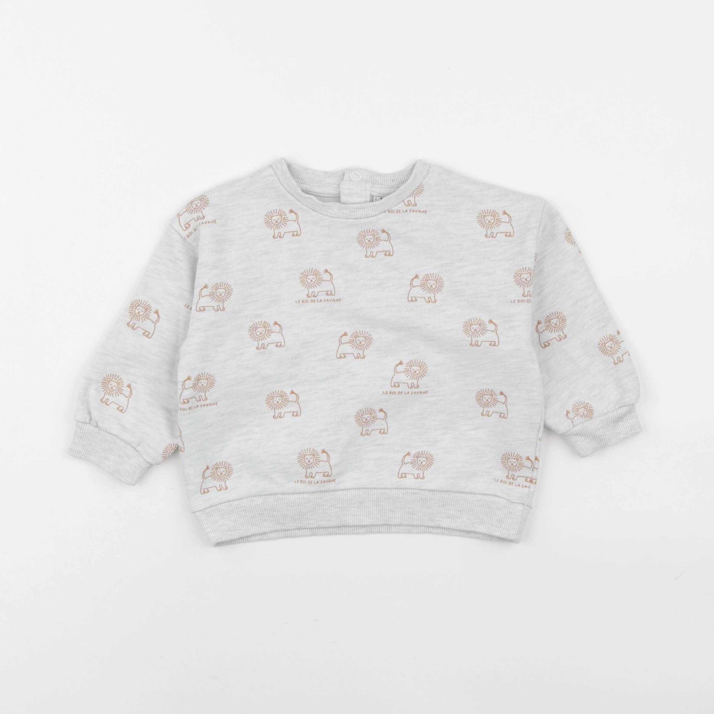 Tape à l'oeil - sweat gris - 18 mois