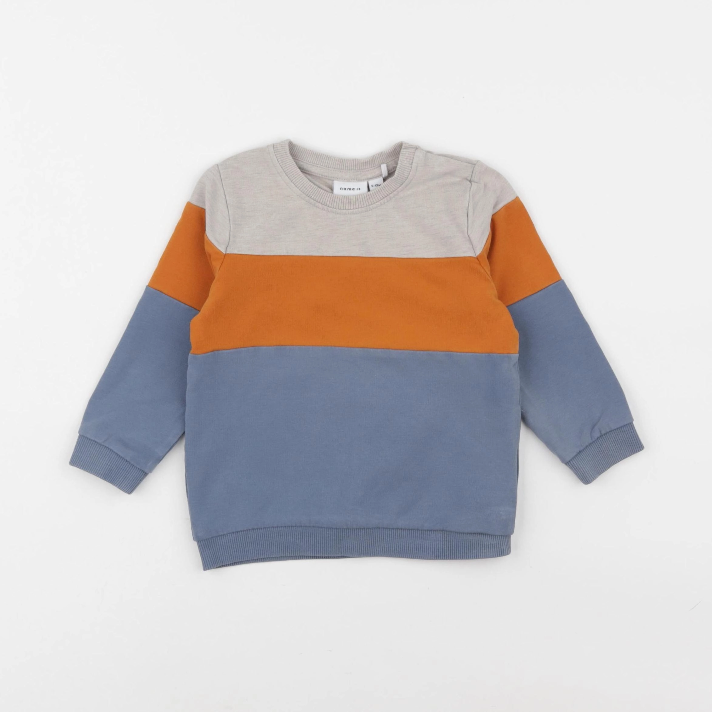Name it - sweat bleu - 9/12 mois