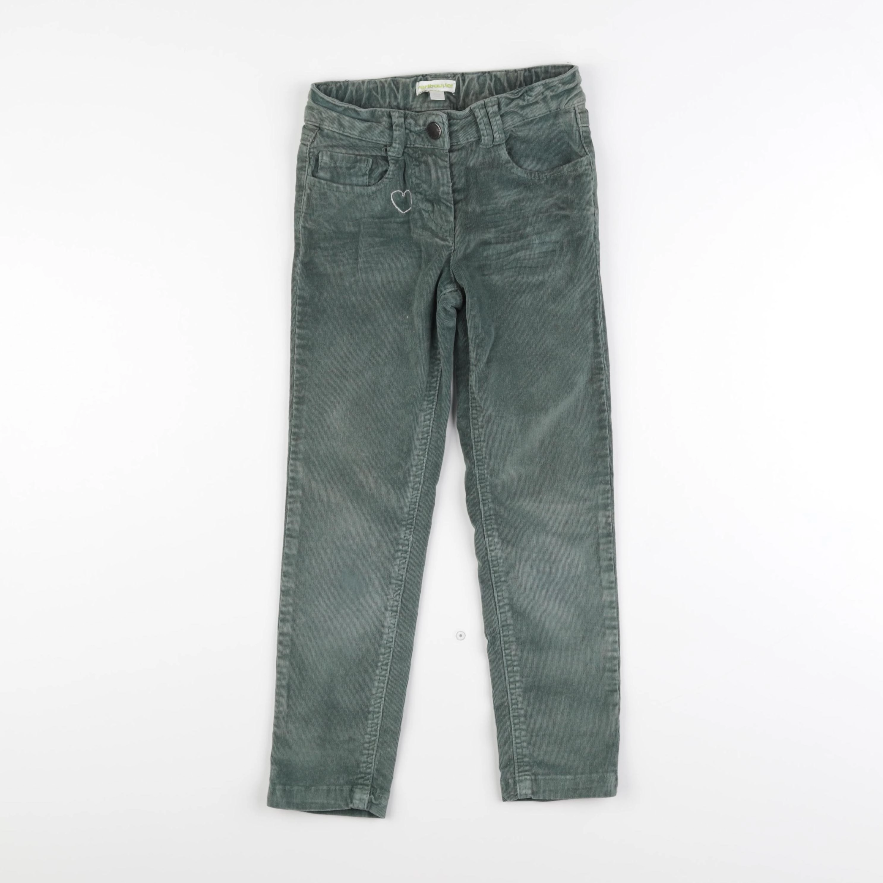 Vertbaudet - pantalon vert - 6 ans