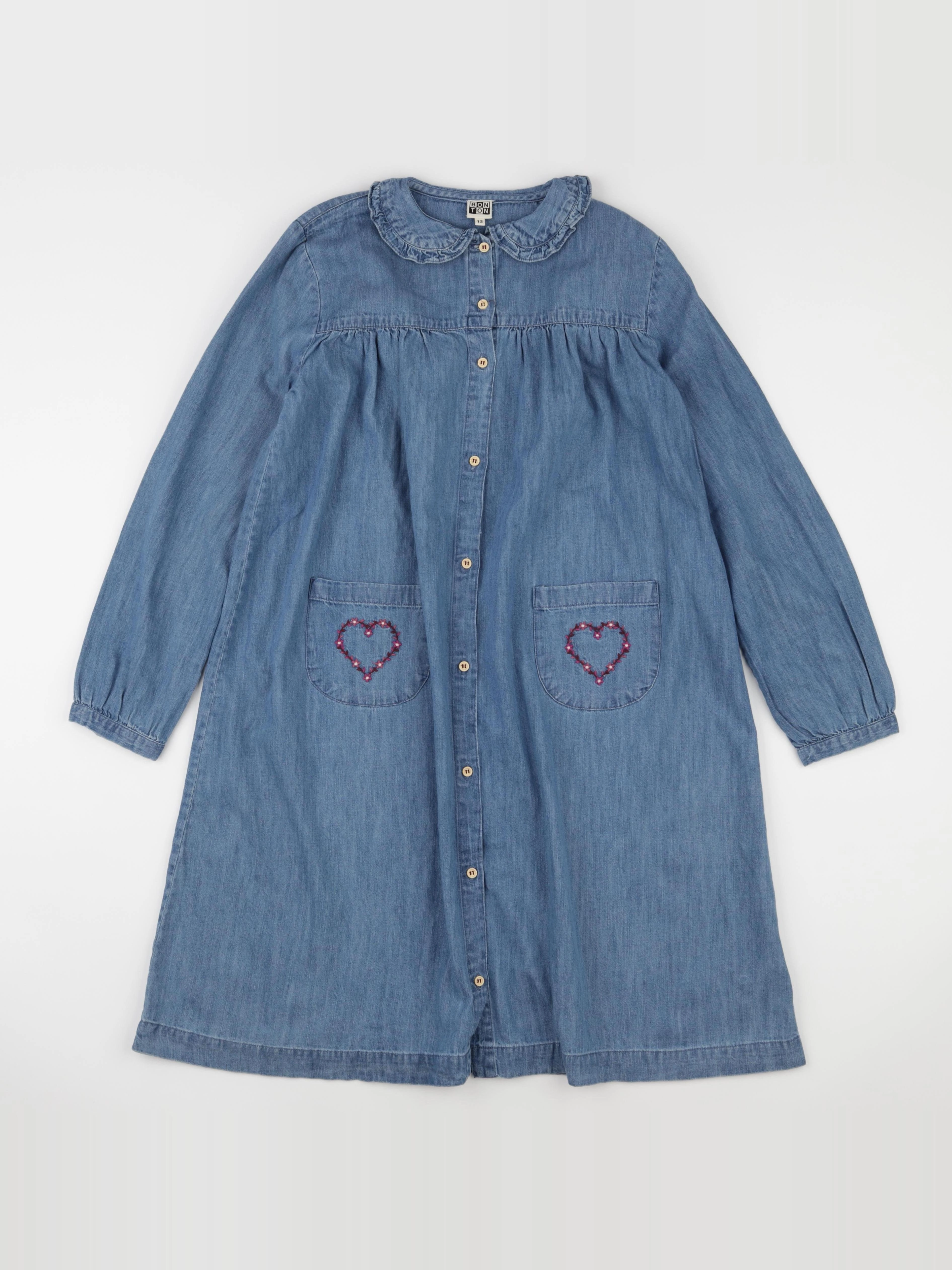 Bonton - robe bleu - 12 ans