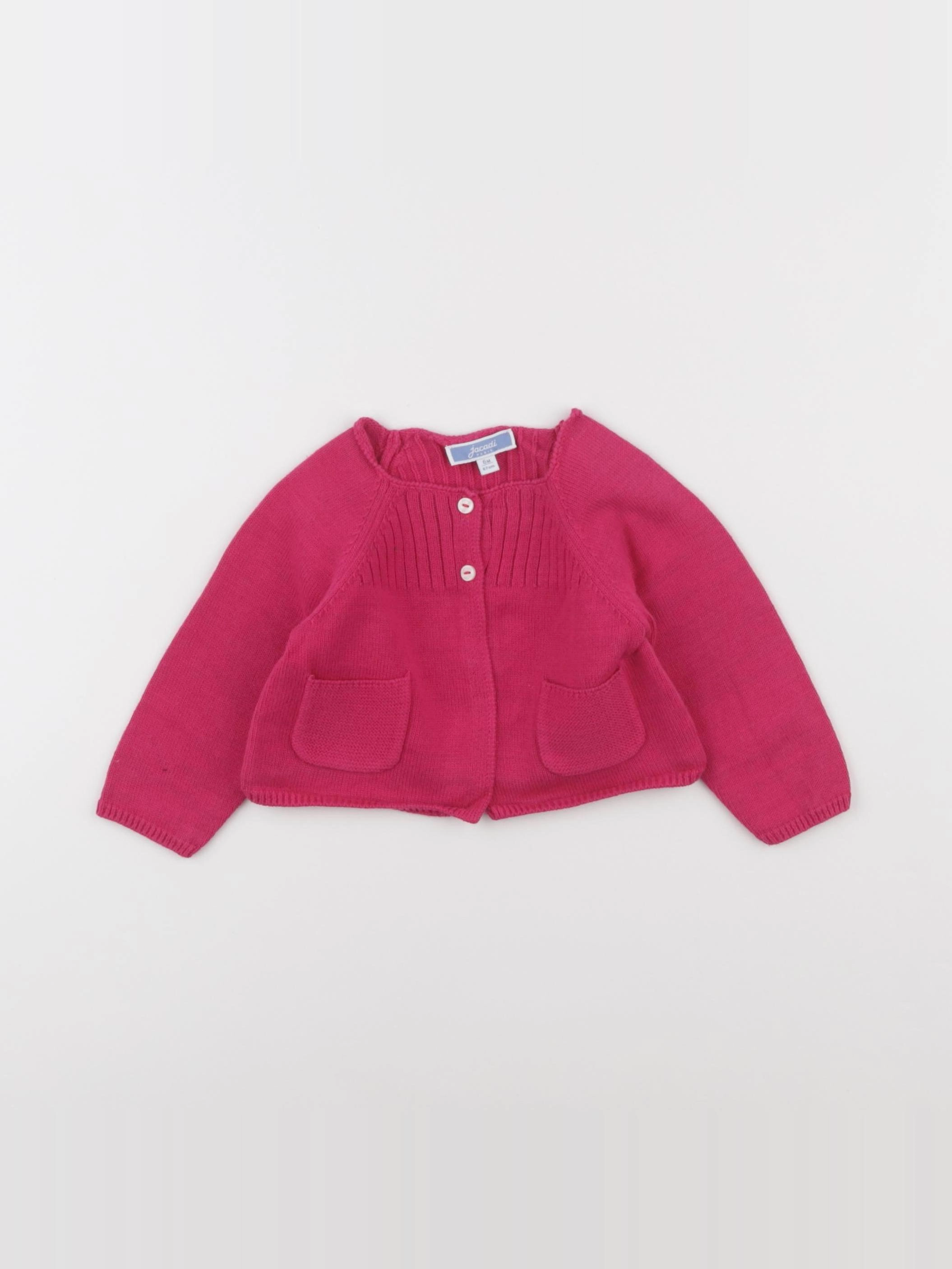 Jacadi - gilet rose - 6 mois