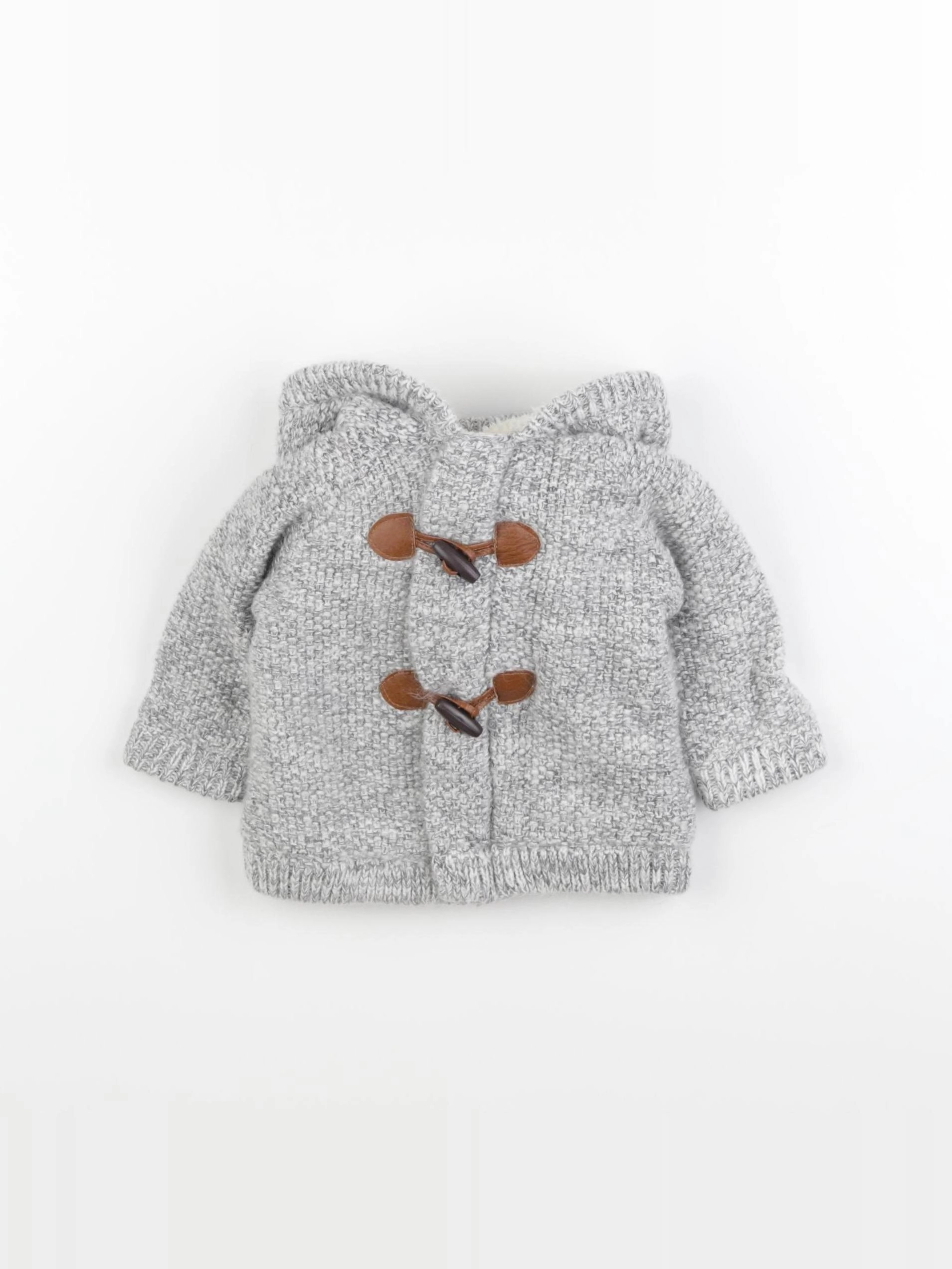 Vertbaudet - manteau gris - 6 mois