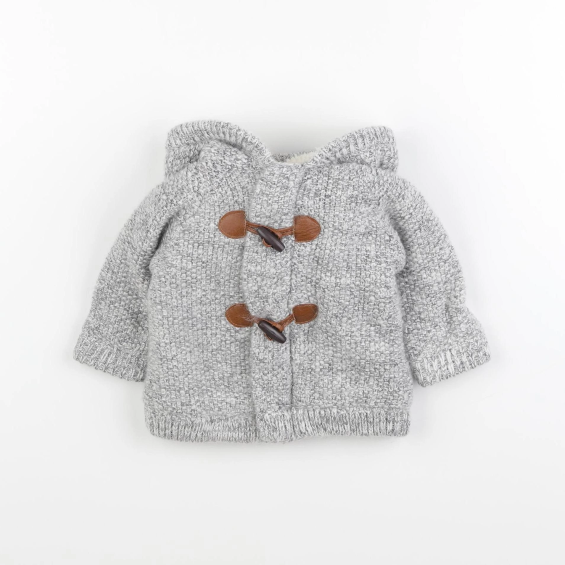 Vertbaudet - manteau gris - 6 mois