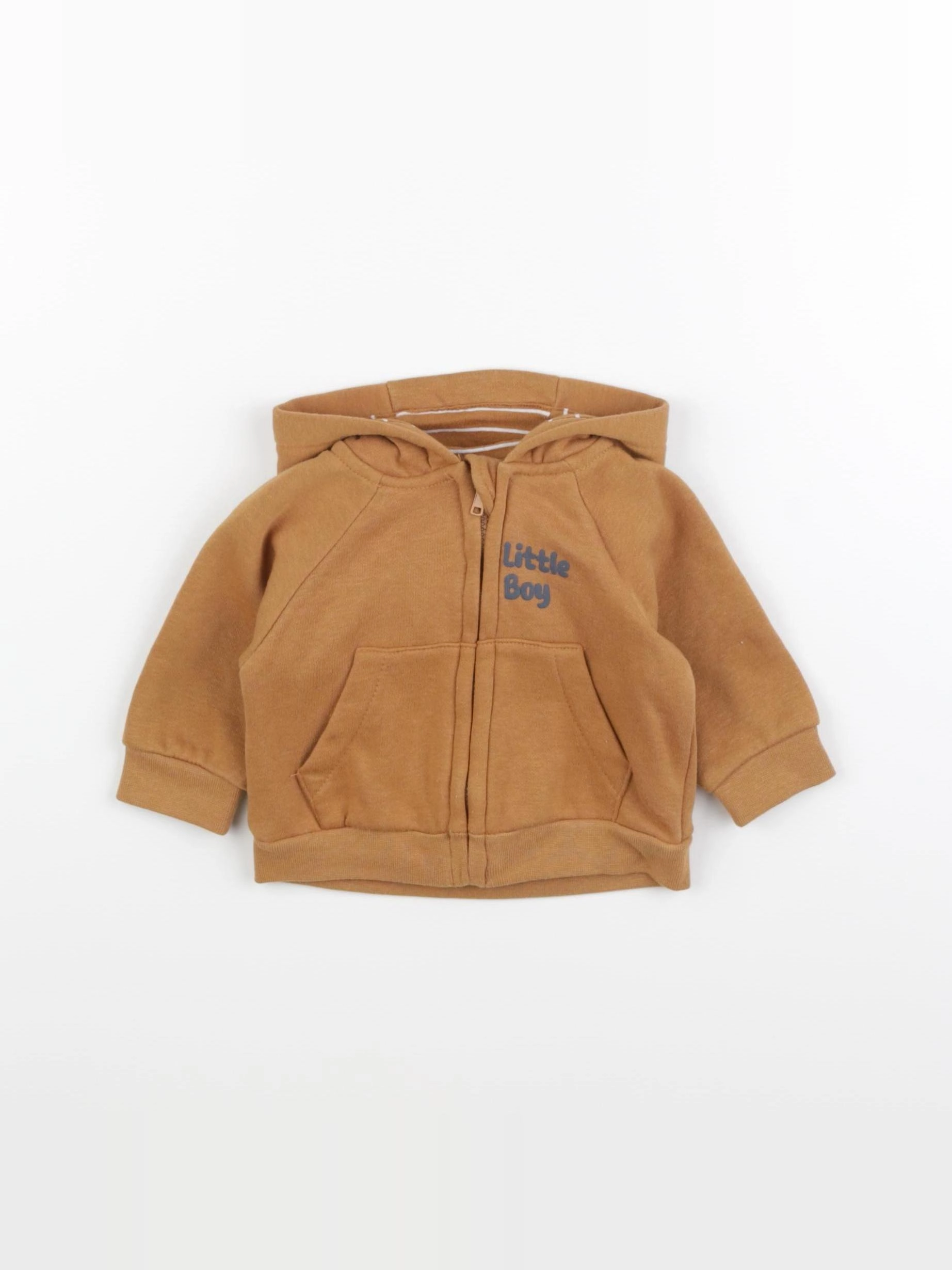 Vertbaudet - sweat marron - 3 mois