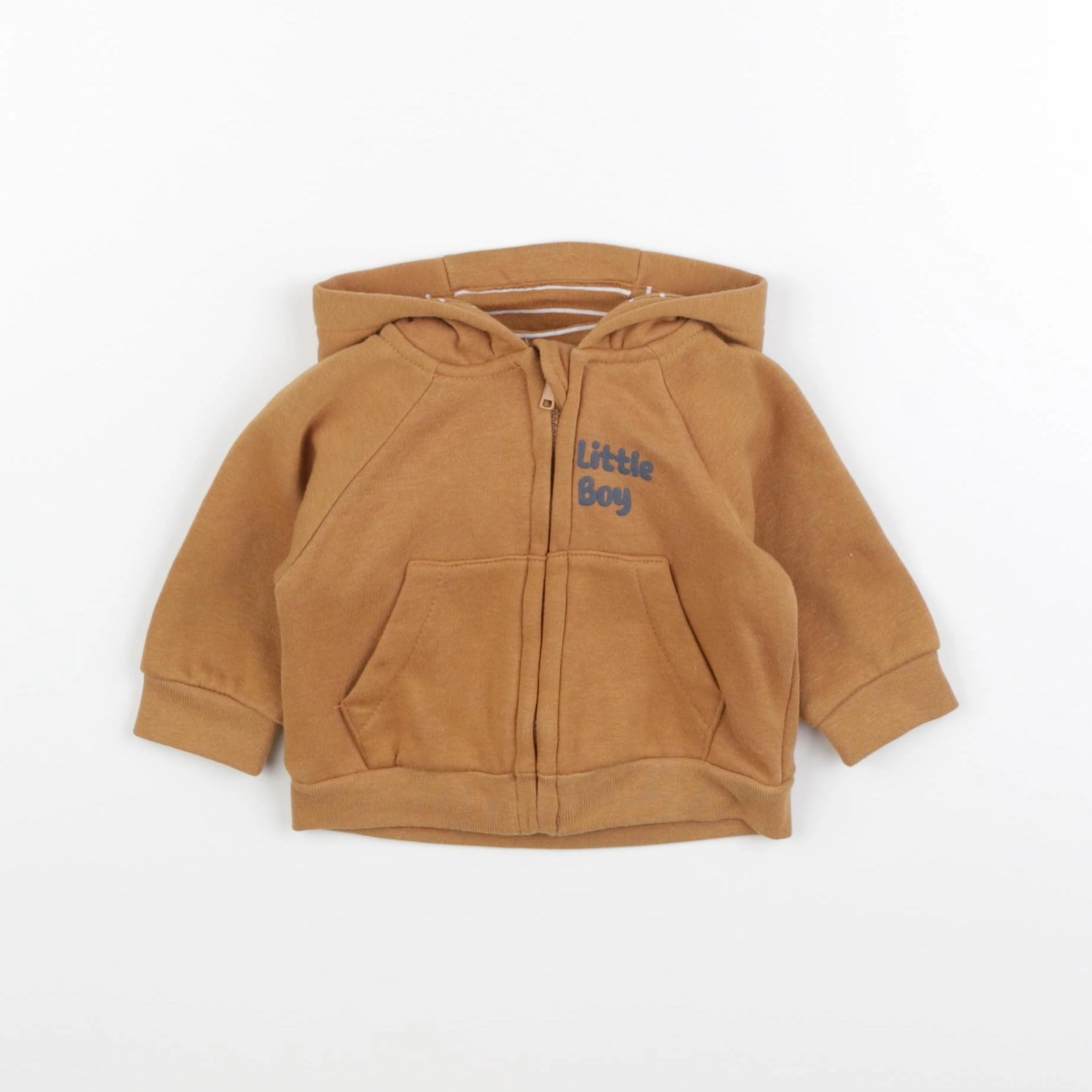 Vertbaudet - sweat marron - 3 mois