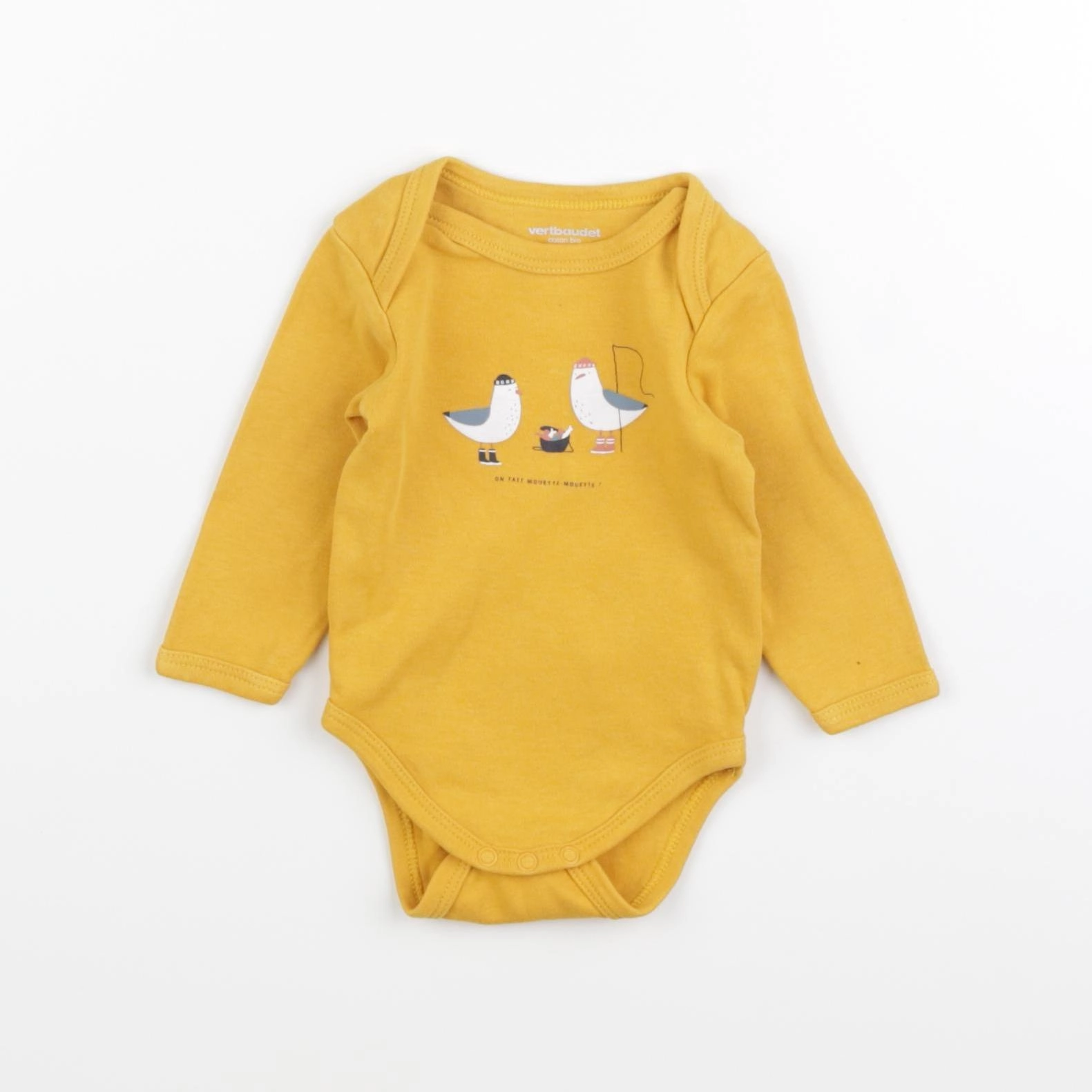 Vertbaudet - body jaune - 3 mois