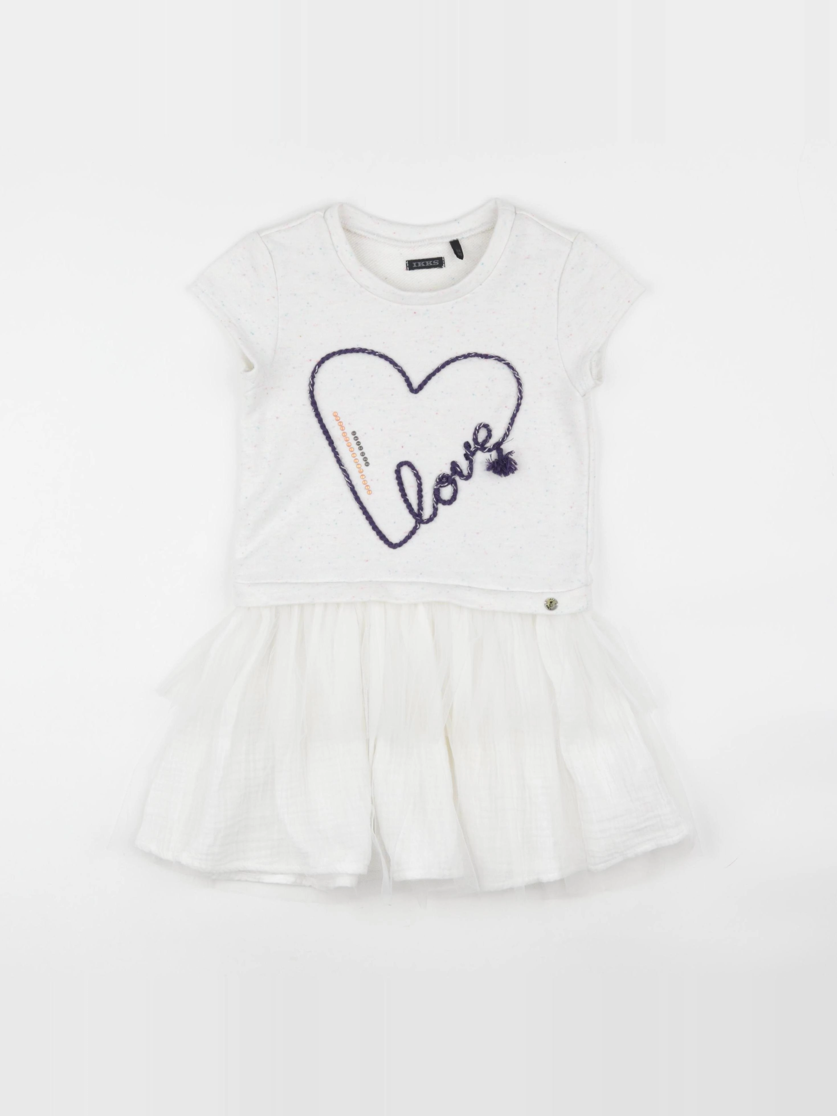 IKKS - robe blanc - 6 ans