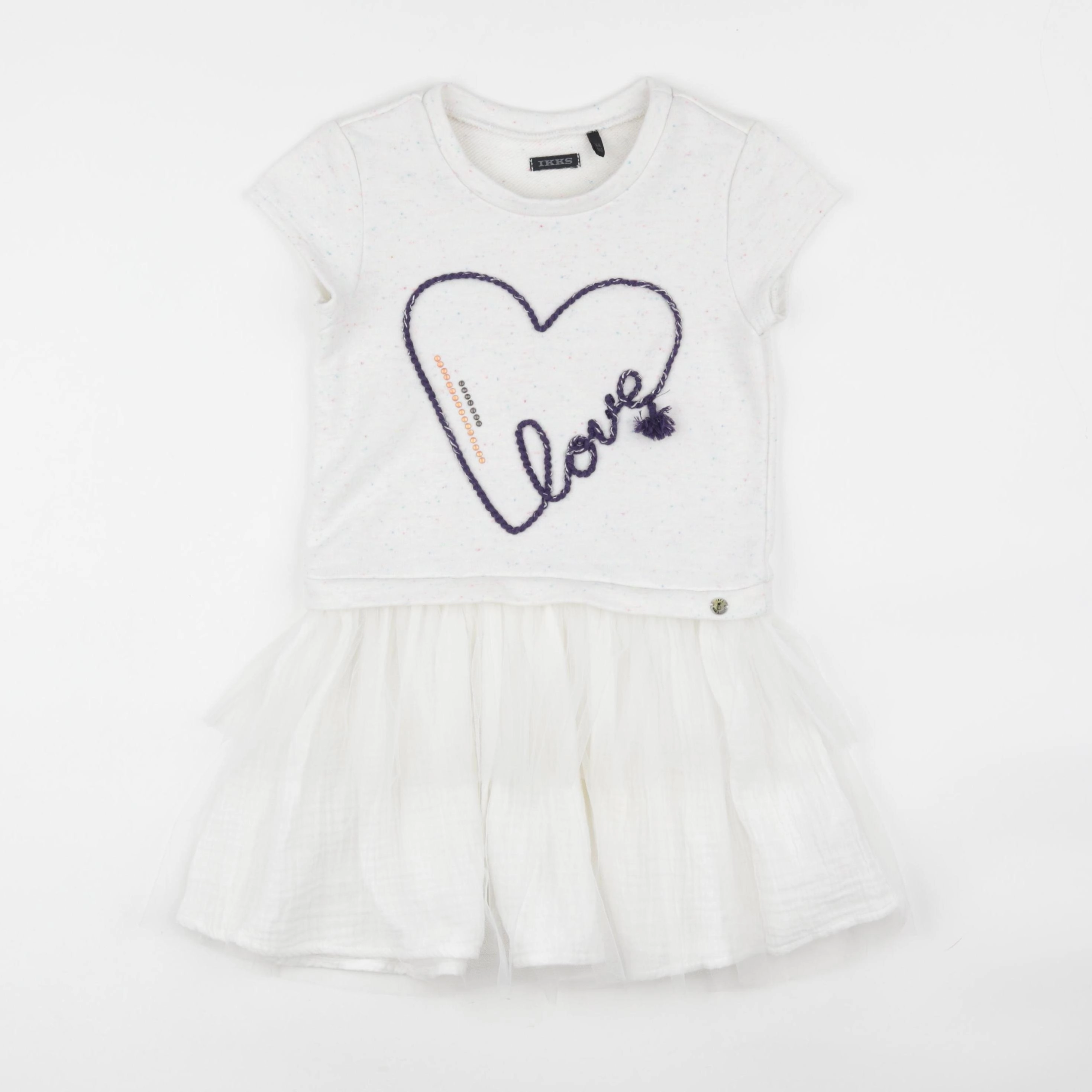 IKKS - robe blanc - 6 ans