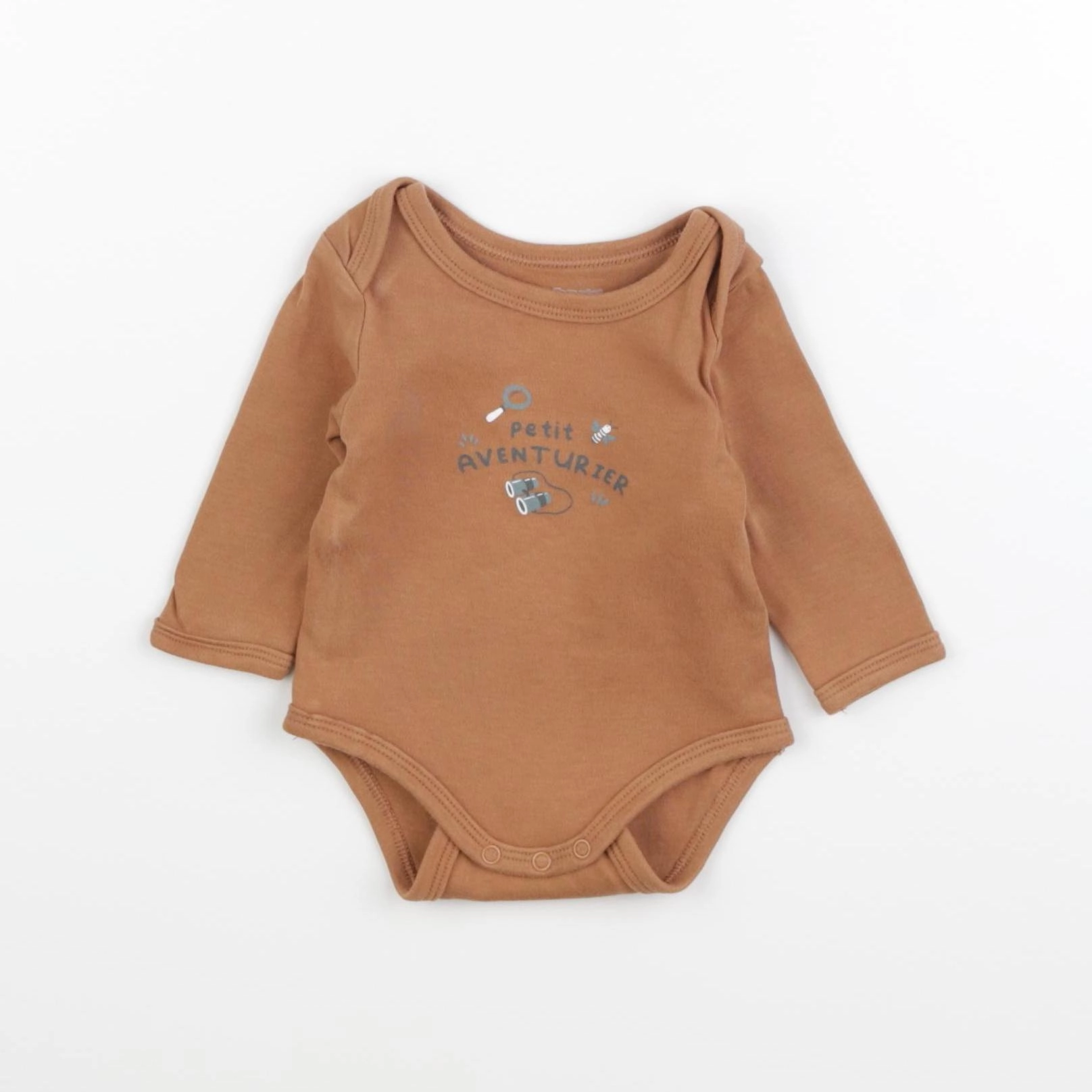 Vertbaudet - body marron - 3 mois