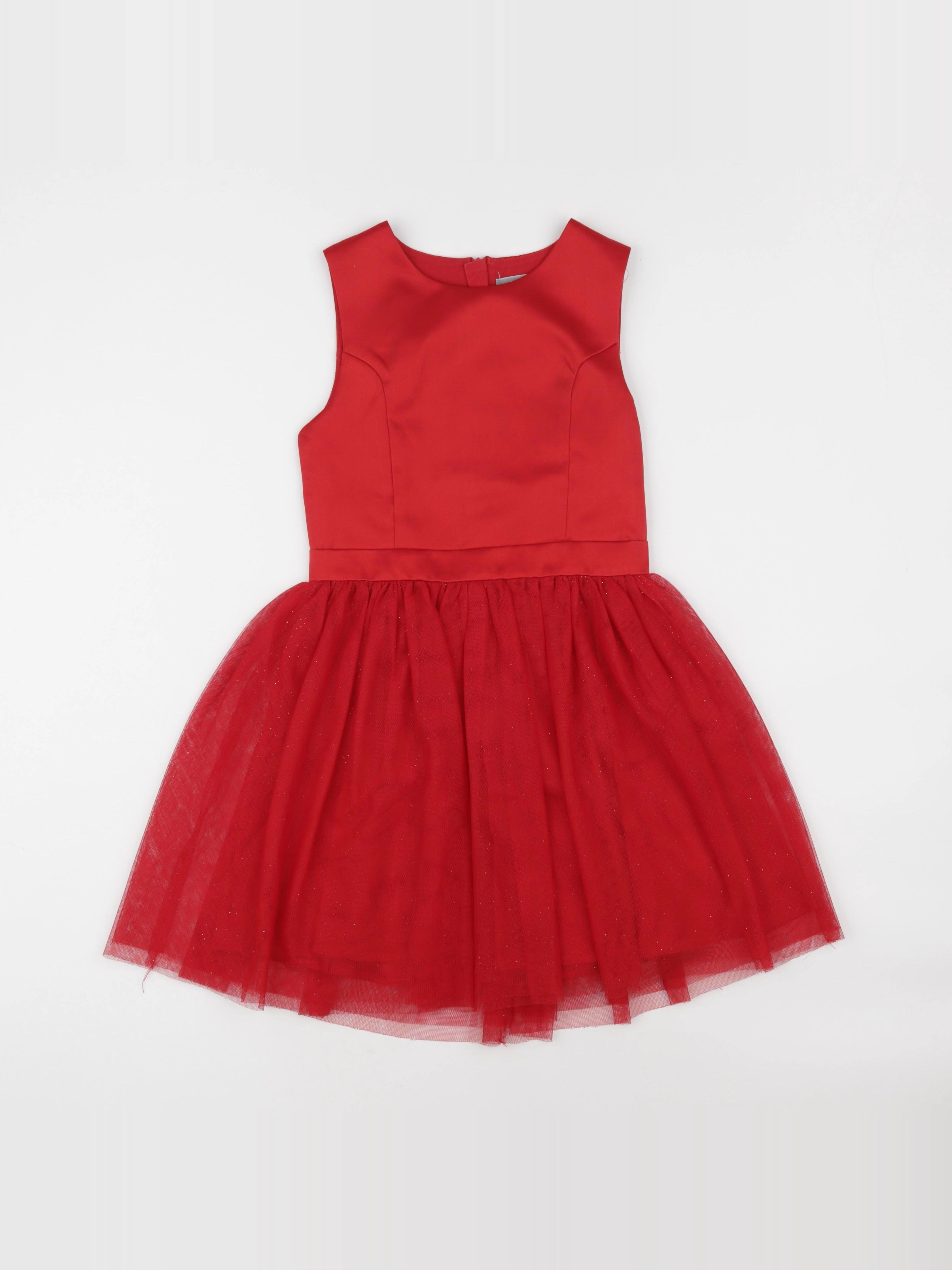Vertbaudet - robe rouge - 9 ans
