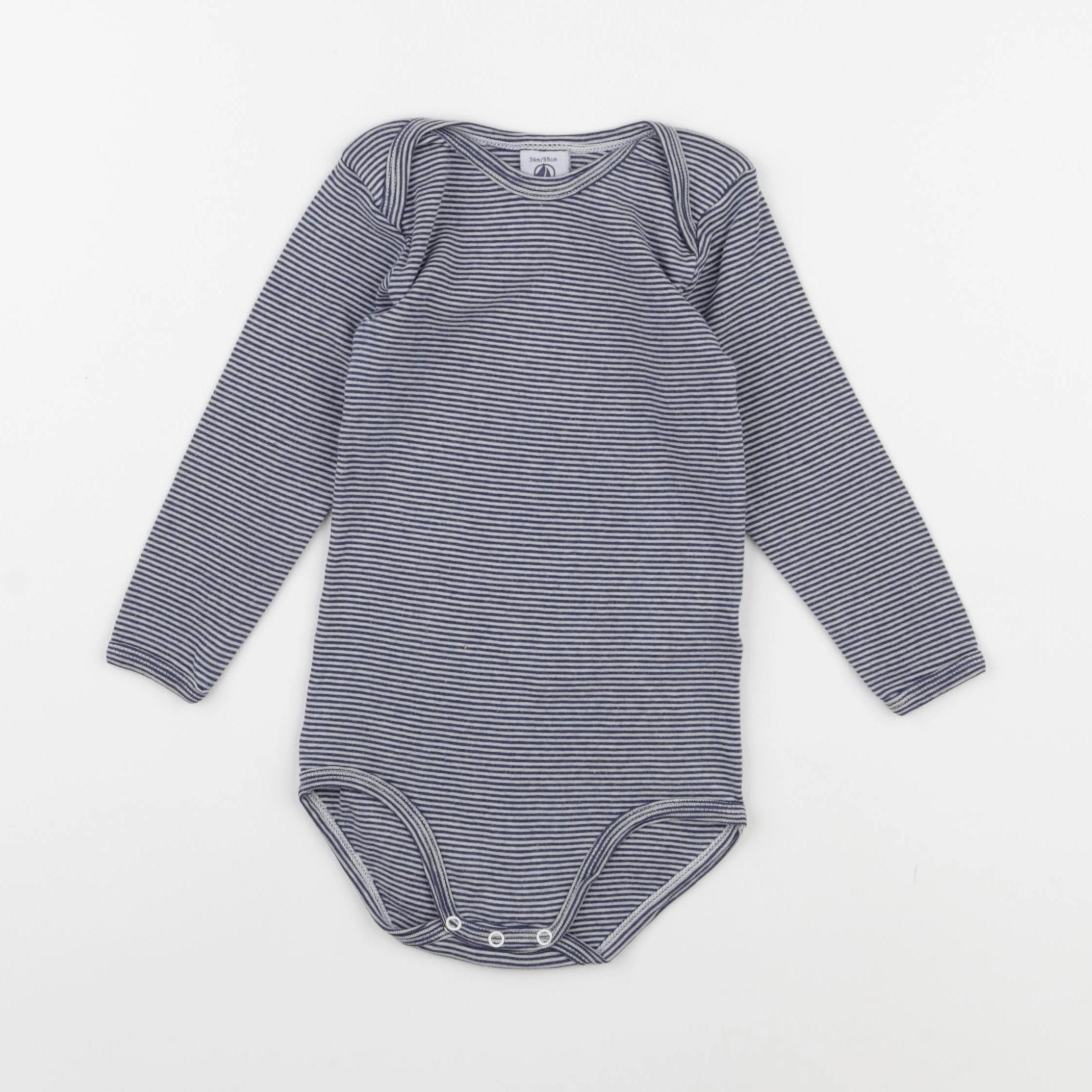 Petit Bateau - body bleu - 36 mois