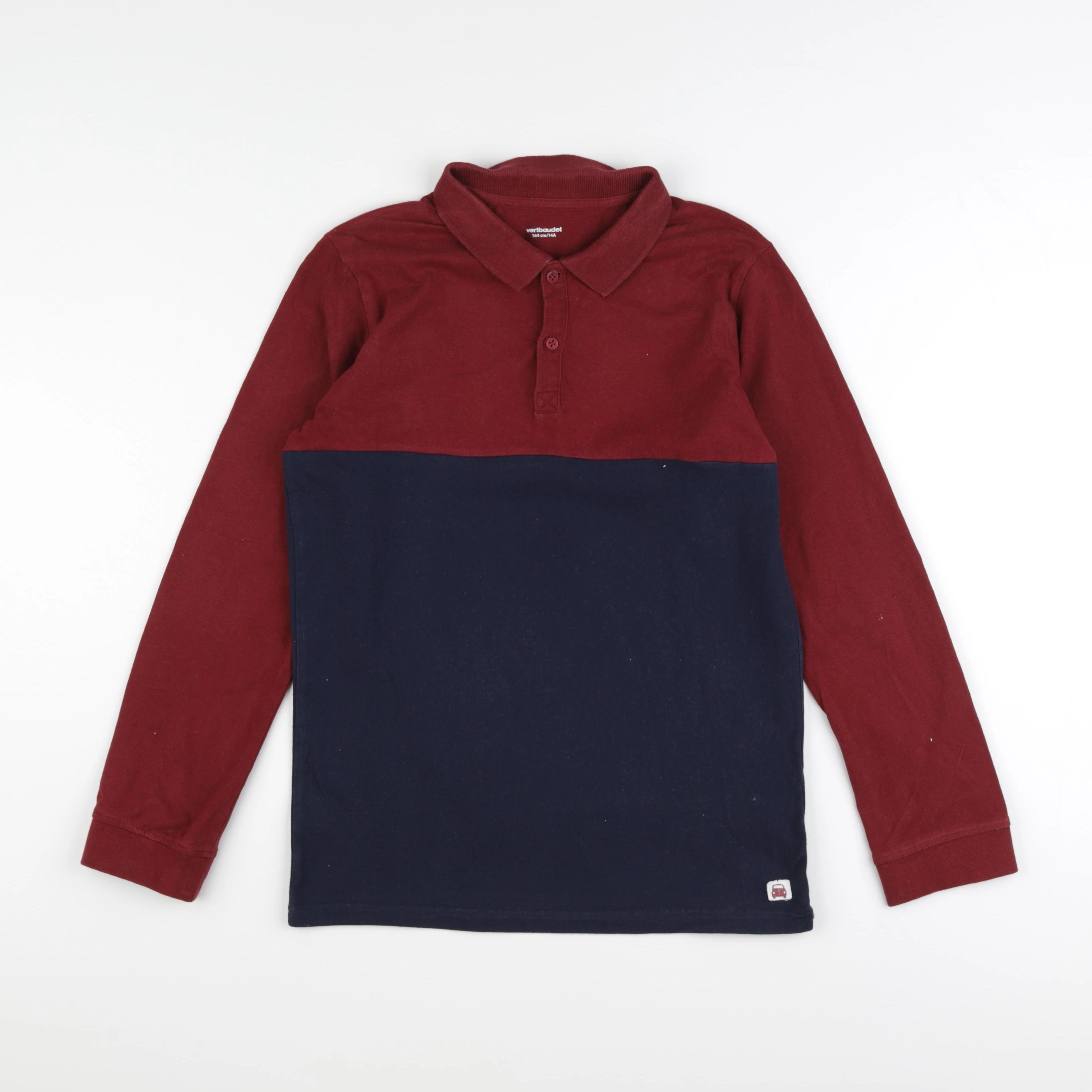 Vertbaudet - polo rouge - 14 ans