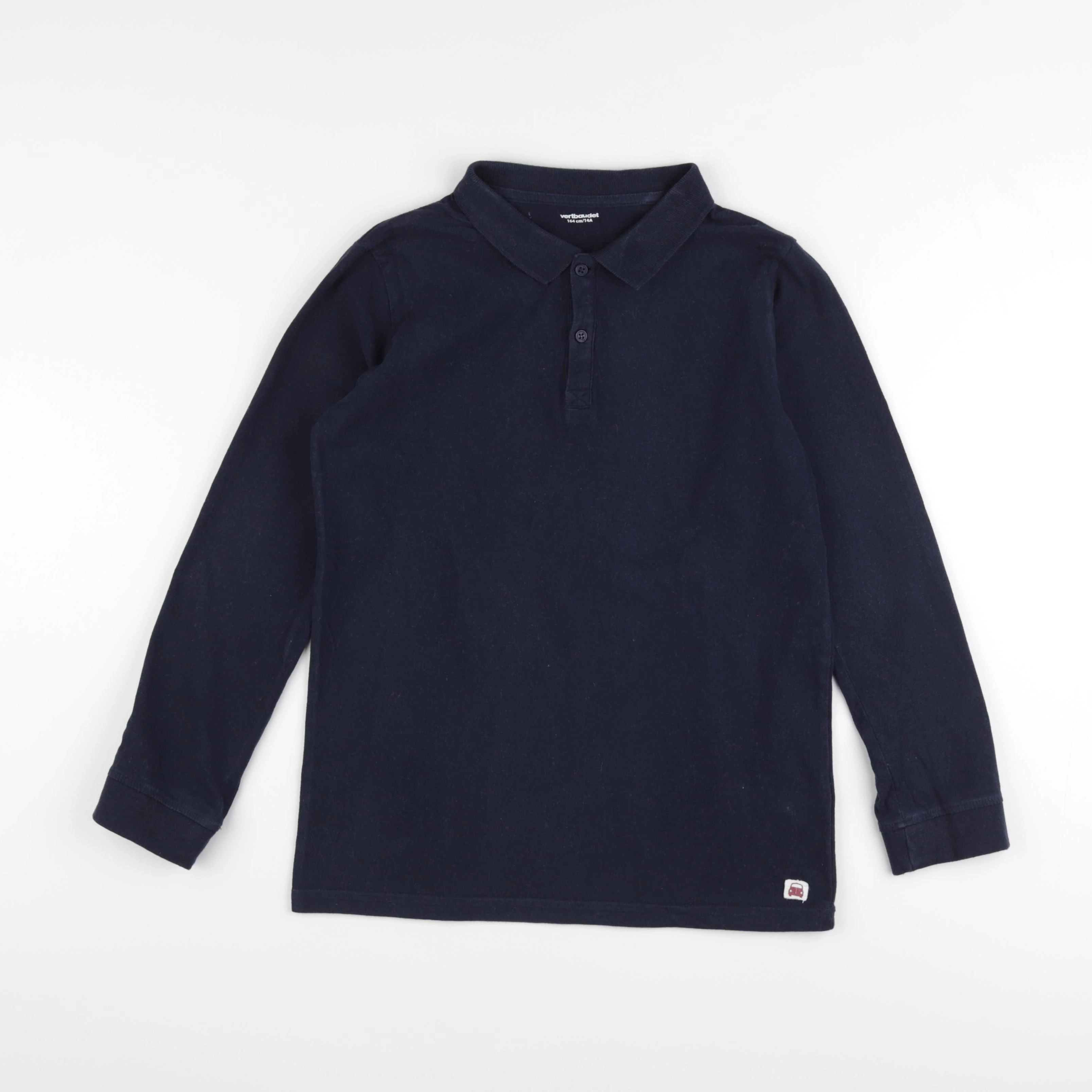 Vertbaudet - polo bleu - 14 ans