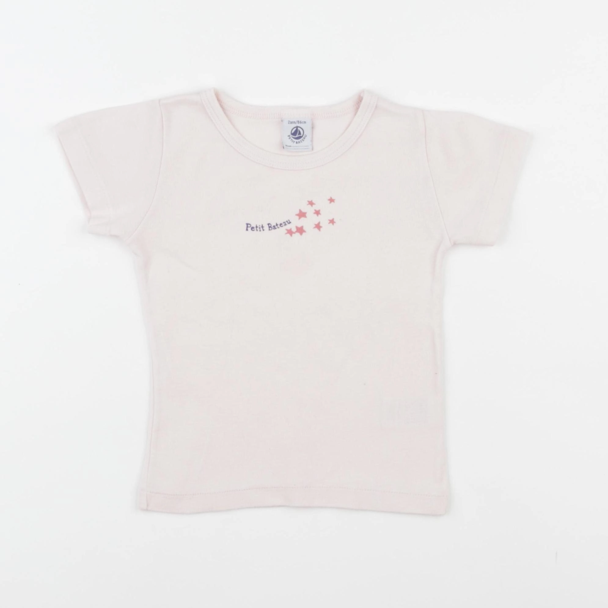 Petit Bateau - tee-shirt rose - 2 ans