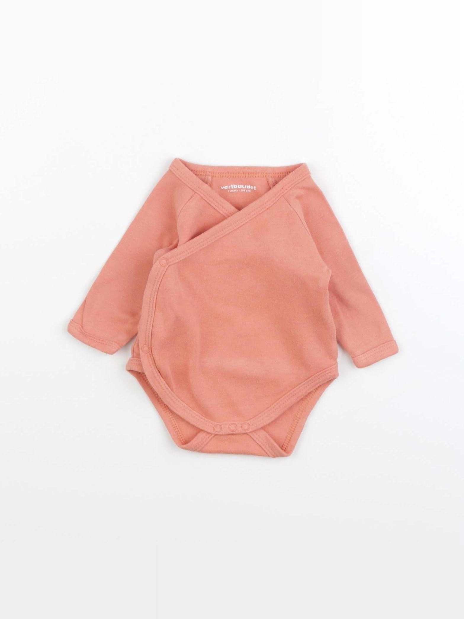 Vertbaudet - body rose - 1 mois