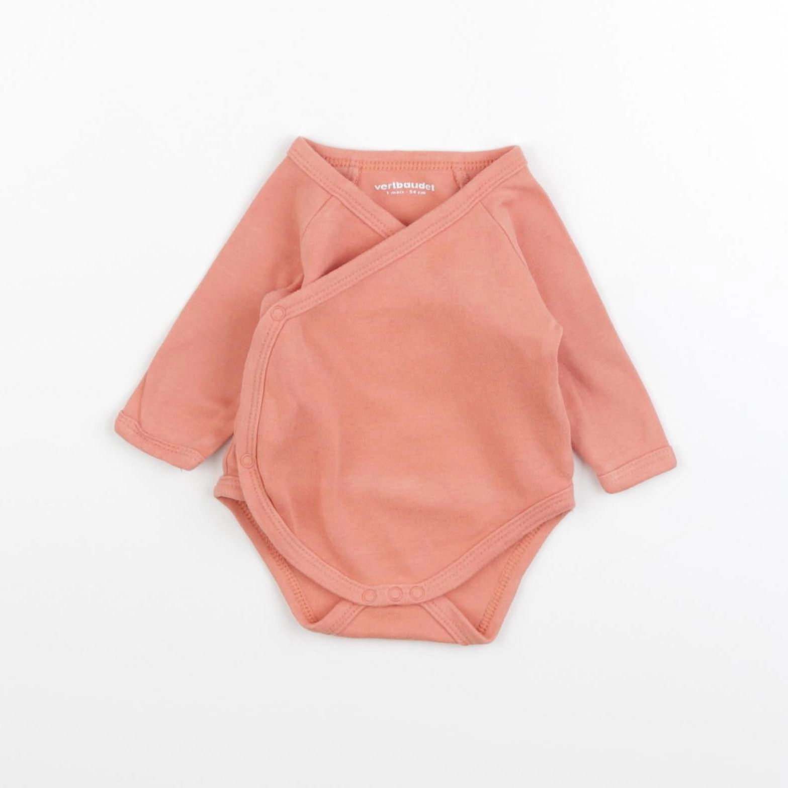 Vertbaudet - body rose - 1 mois