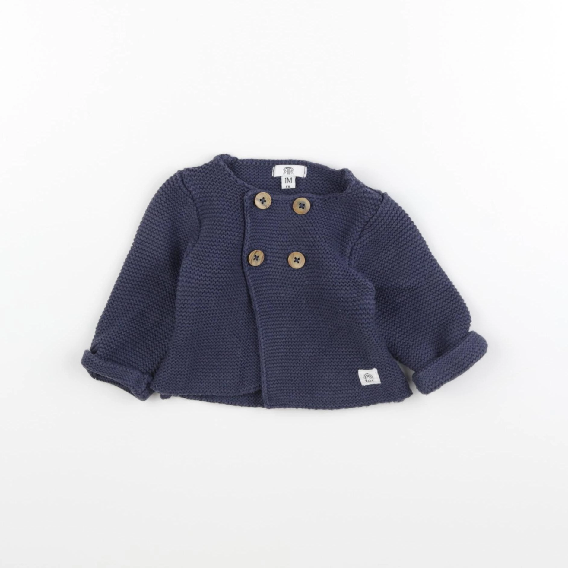 La Redoute - gilet bleu - 1 mois