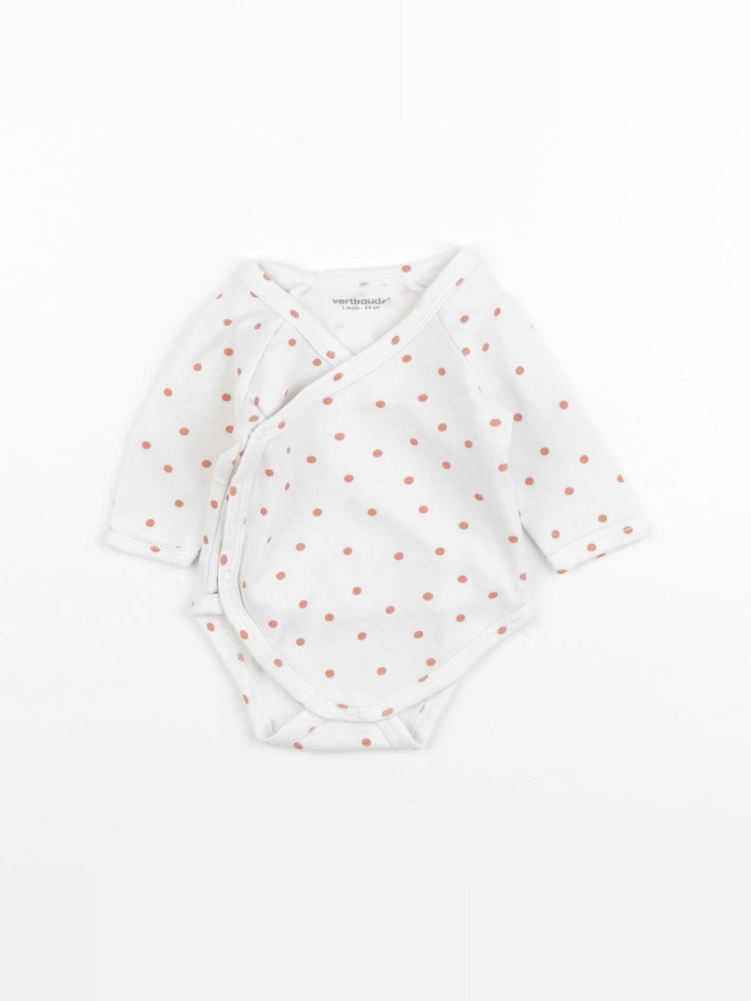 Vertbaudet - body blanc - 1 mois