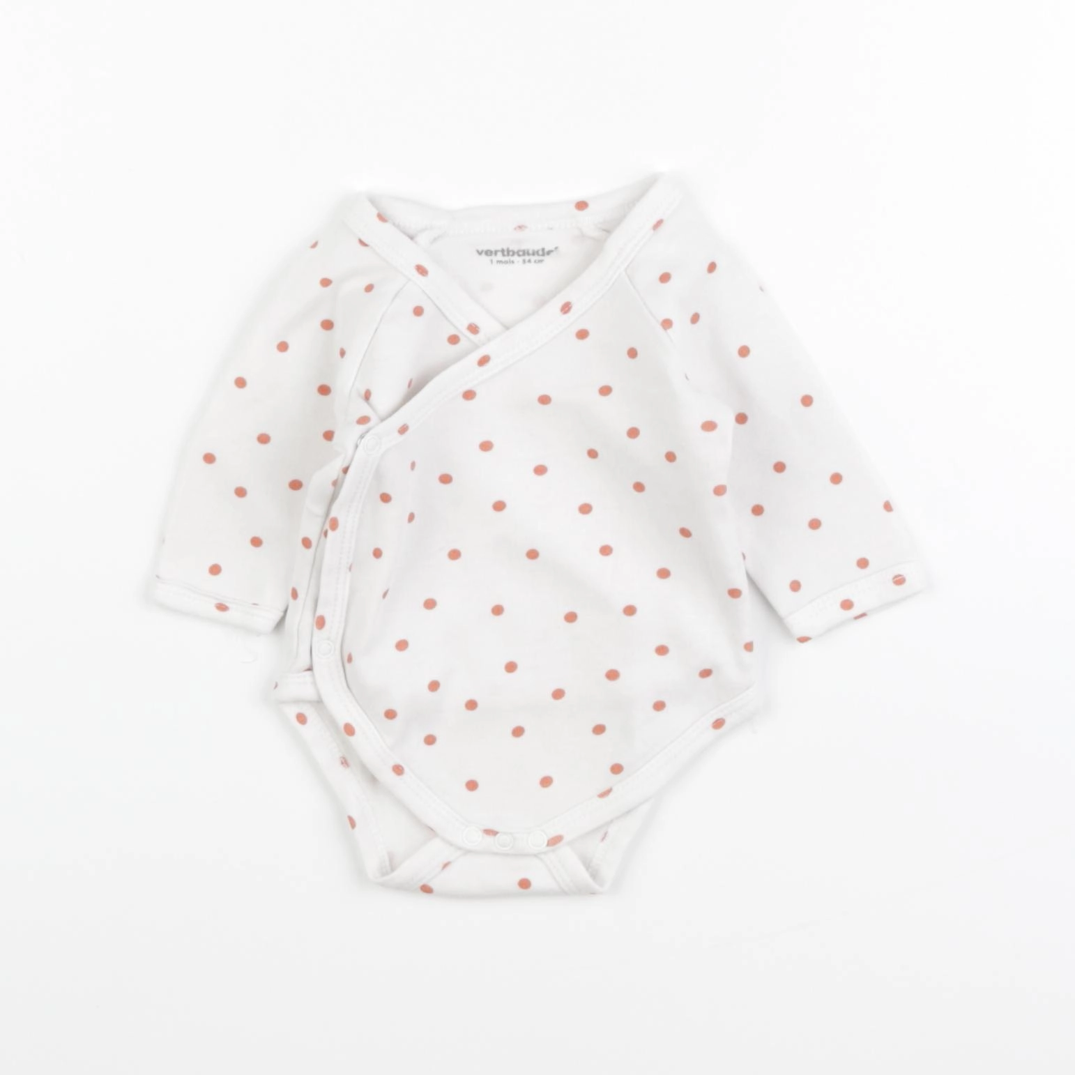 Vertbaudet - body blanc - 1 mois