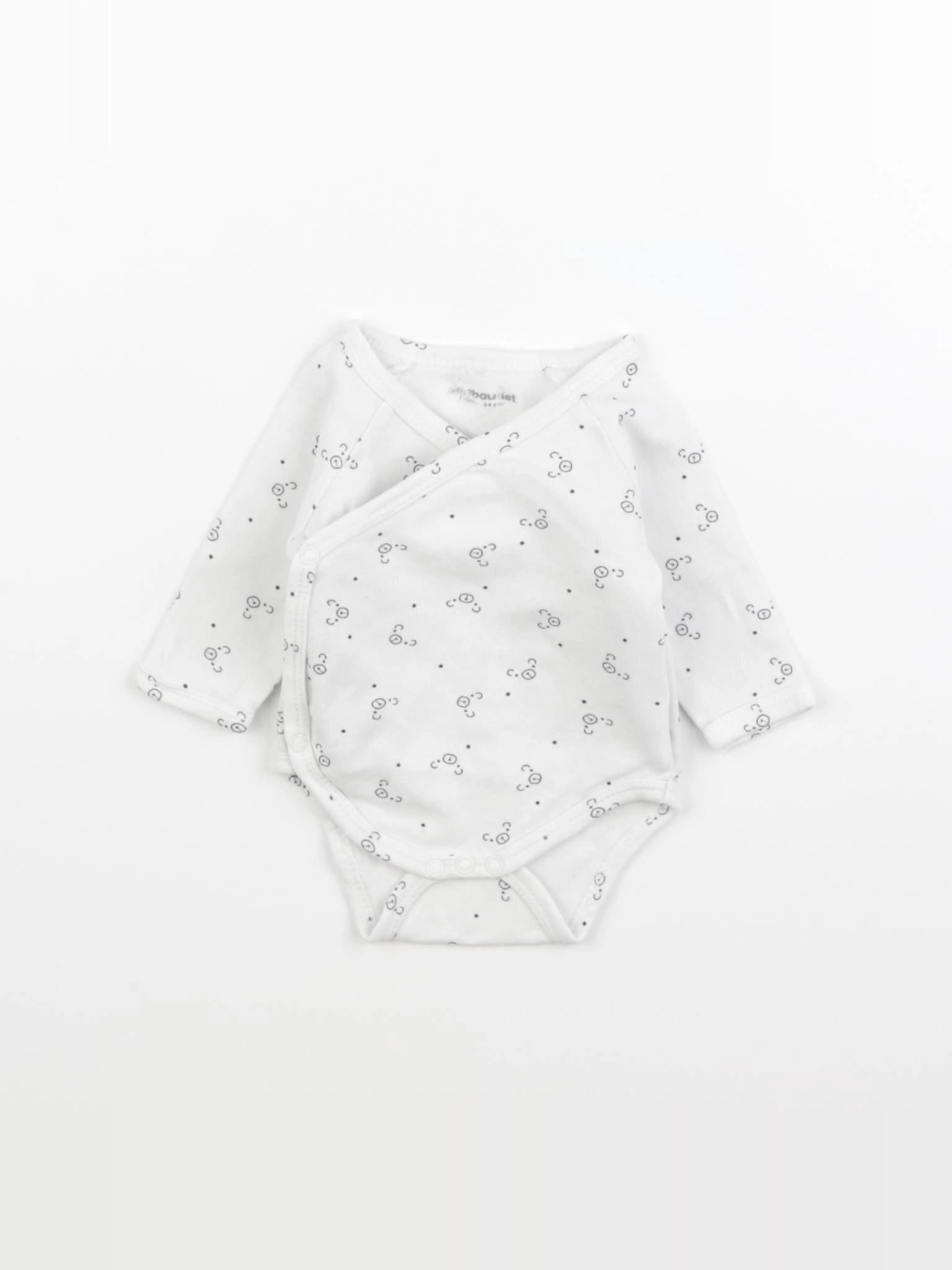 Vertbaudet - body blanc - 1 mois