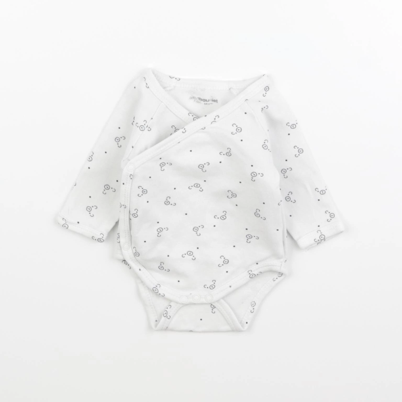 Vertbaudet - body blanc - 1 mois