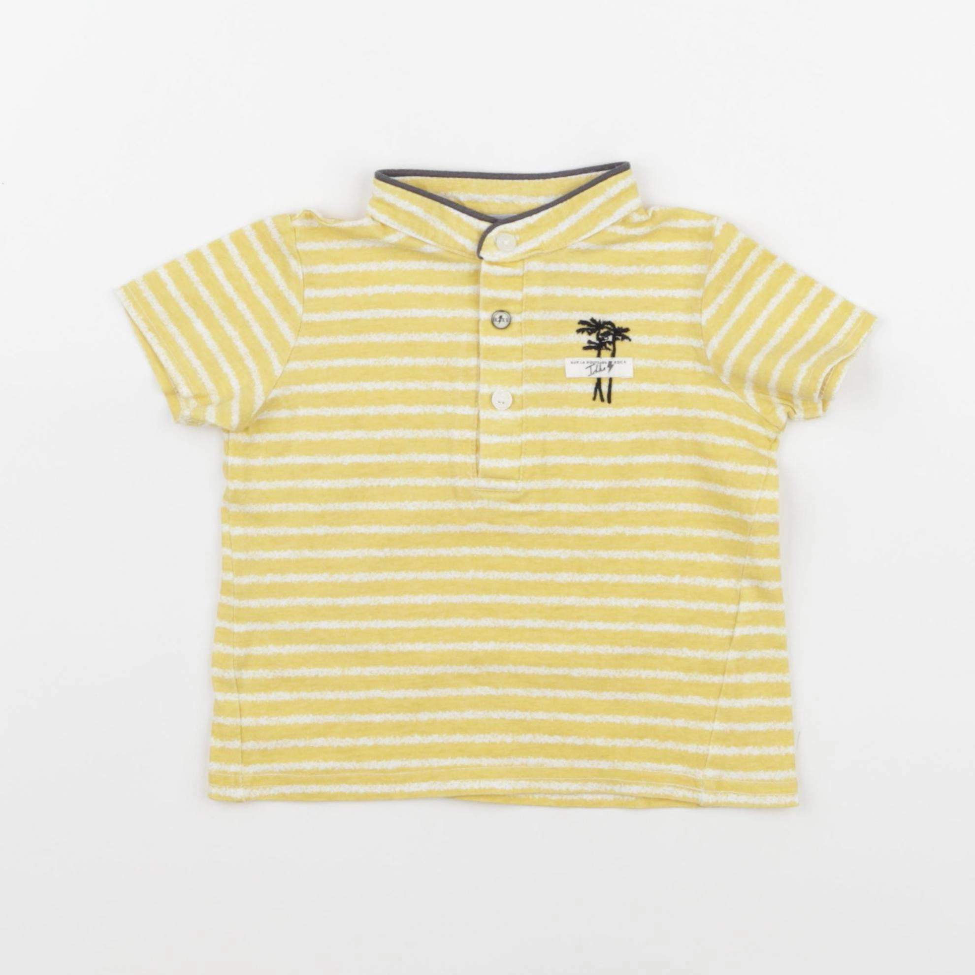 IKKS - tee-shirt jaune - 12 mois